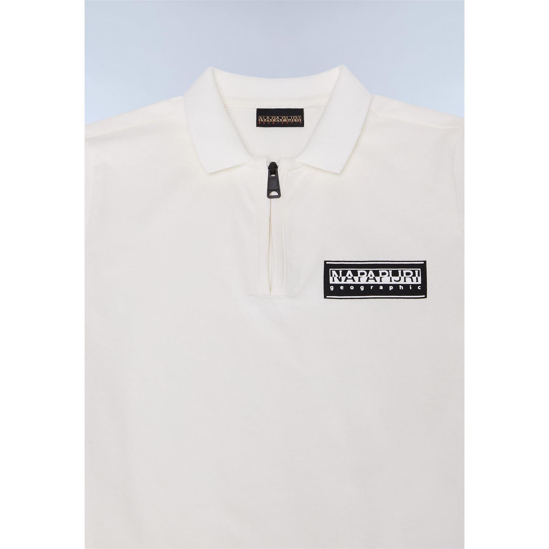 Napapijri Chamois White Heron Short Sleeve Polo Shirt