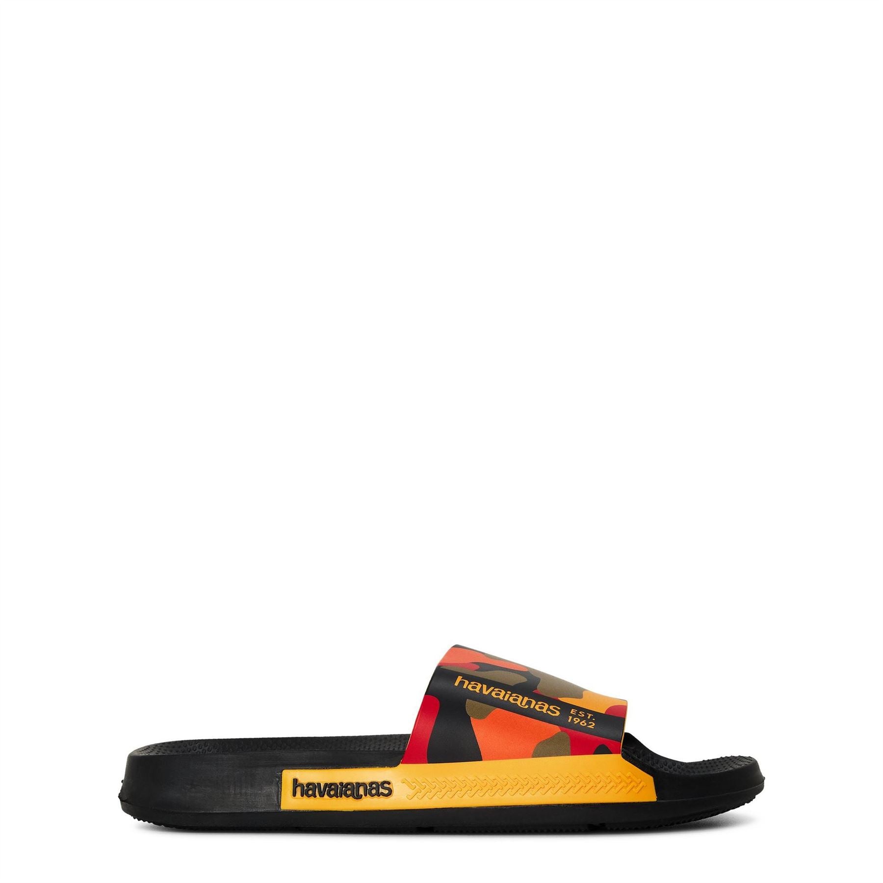 Havaianas Womens Hav. Slide Print Petrol Grey White Flip Flops