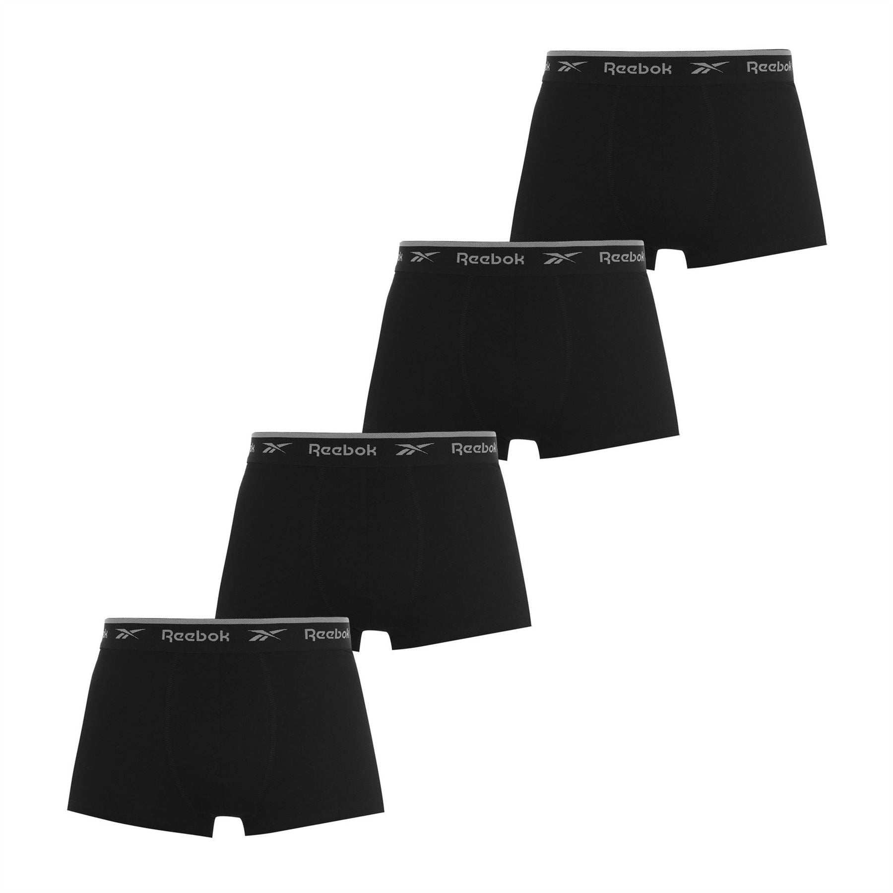 Reebok Mens 4 Pack Everyday Trunks