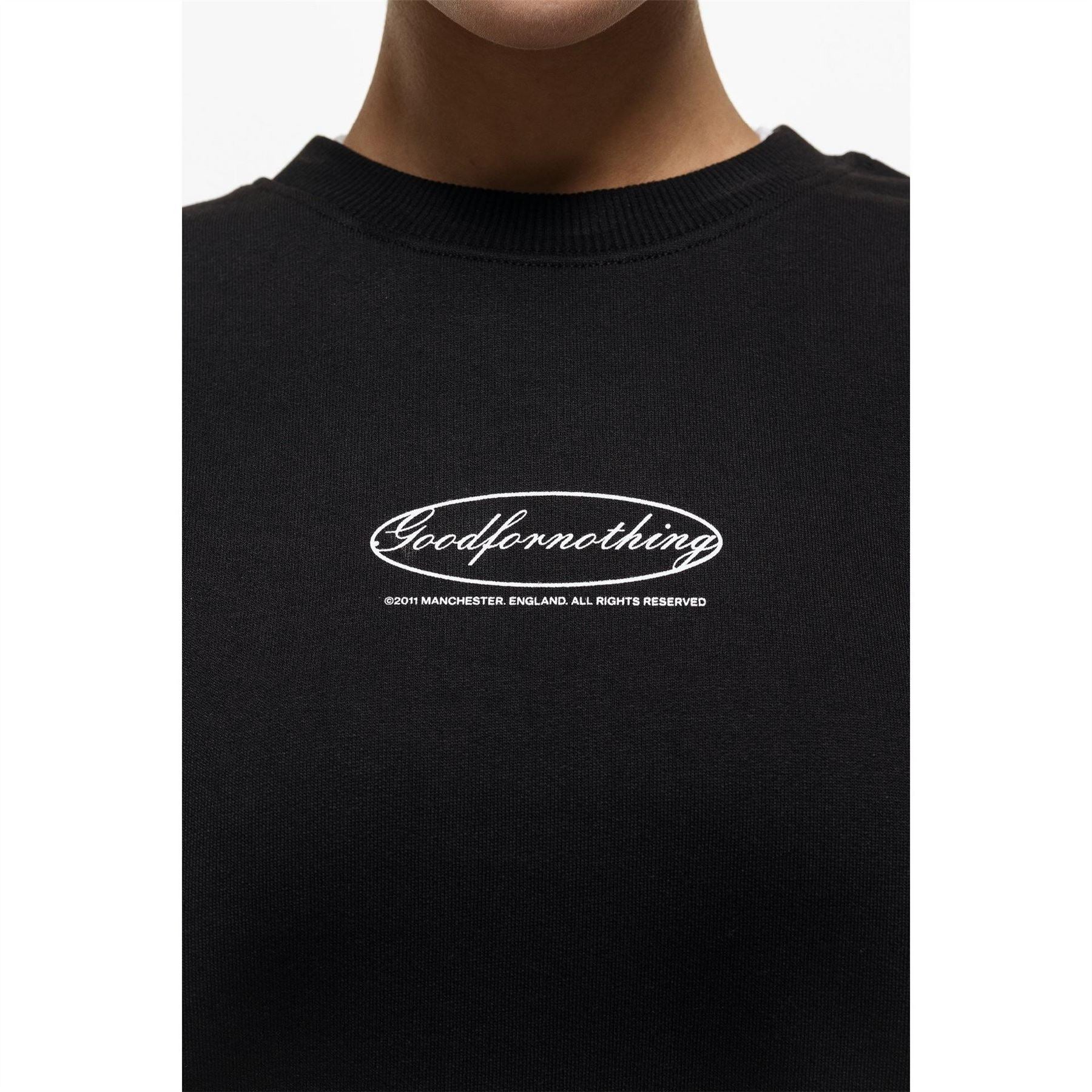 Good For Nothing Oval Sweatshirt Black