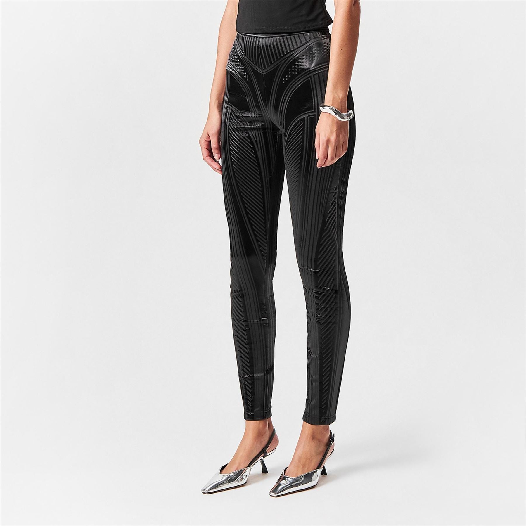 Mugler Embossed Leggings