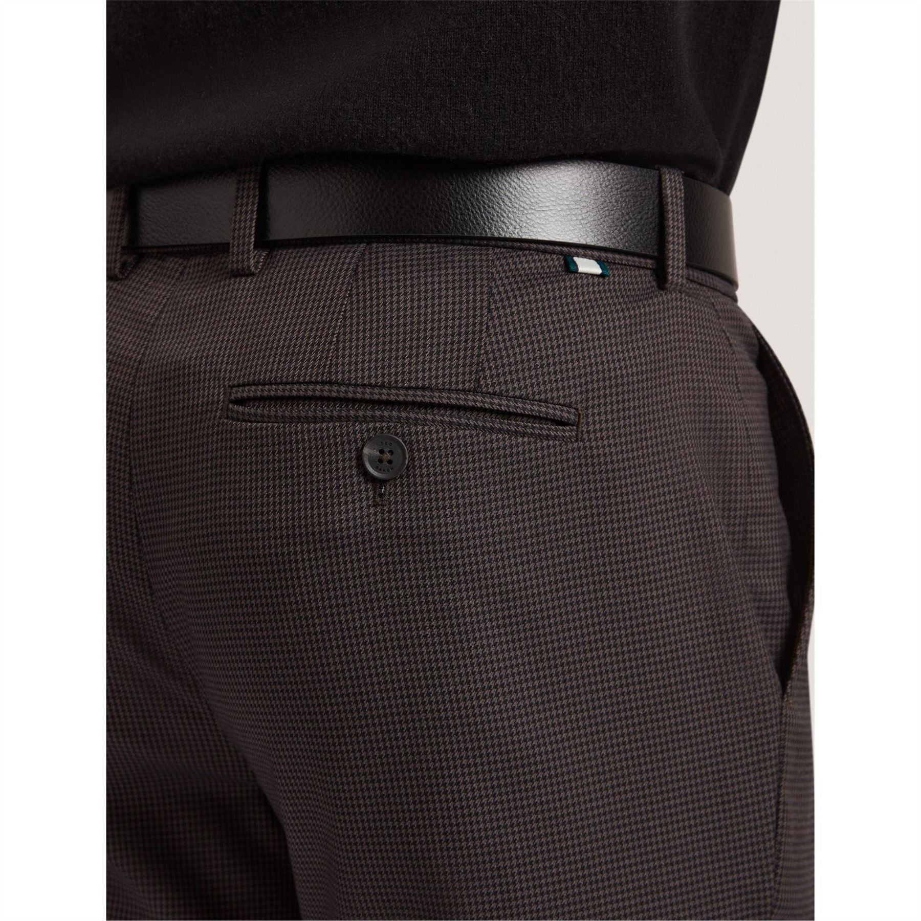 Ted Baker Houndstooth Slim Fit Trousers