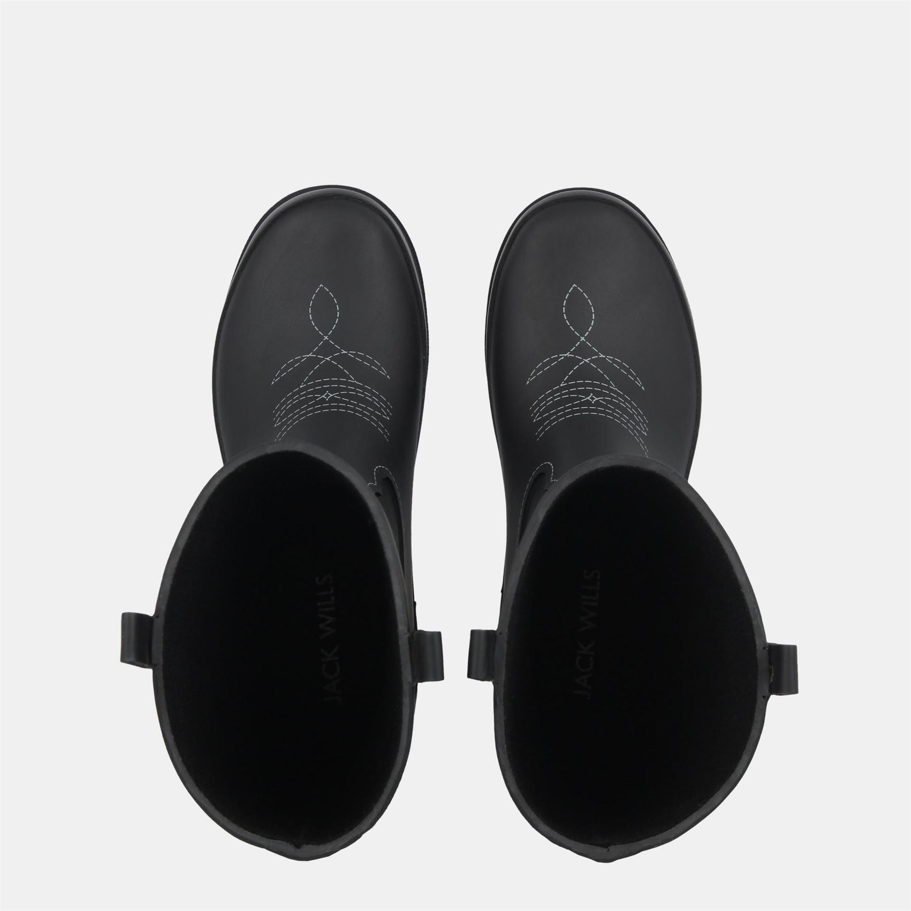 Jack Wills Cowboy Wellington Boots with Lug Sole