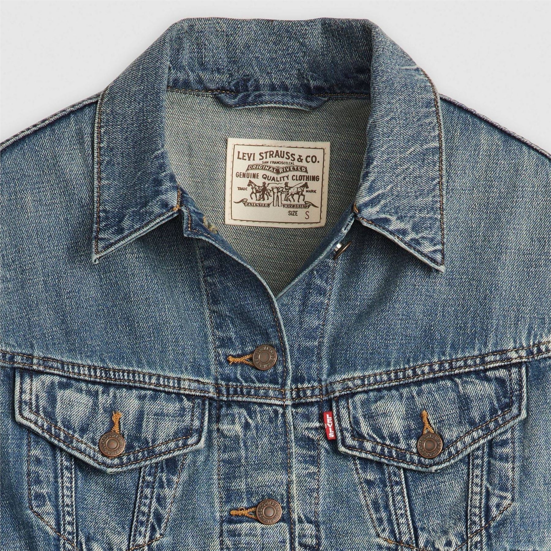 Levis Shrunken 90s Front Pocket Gilet