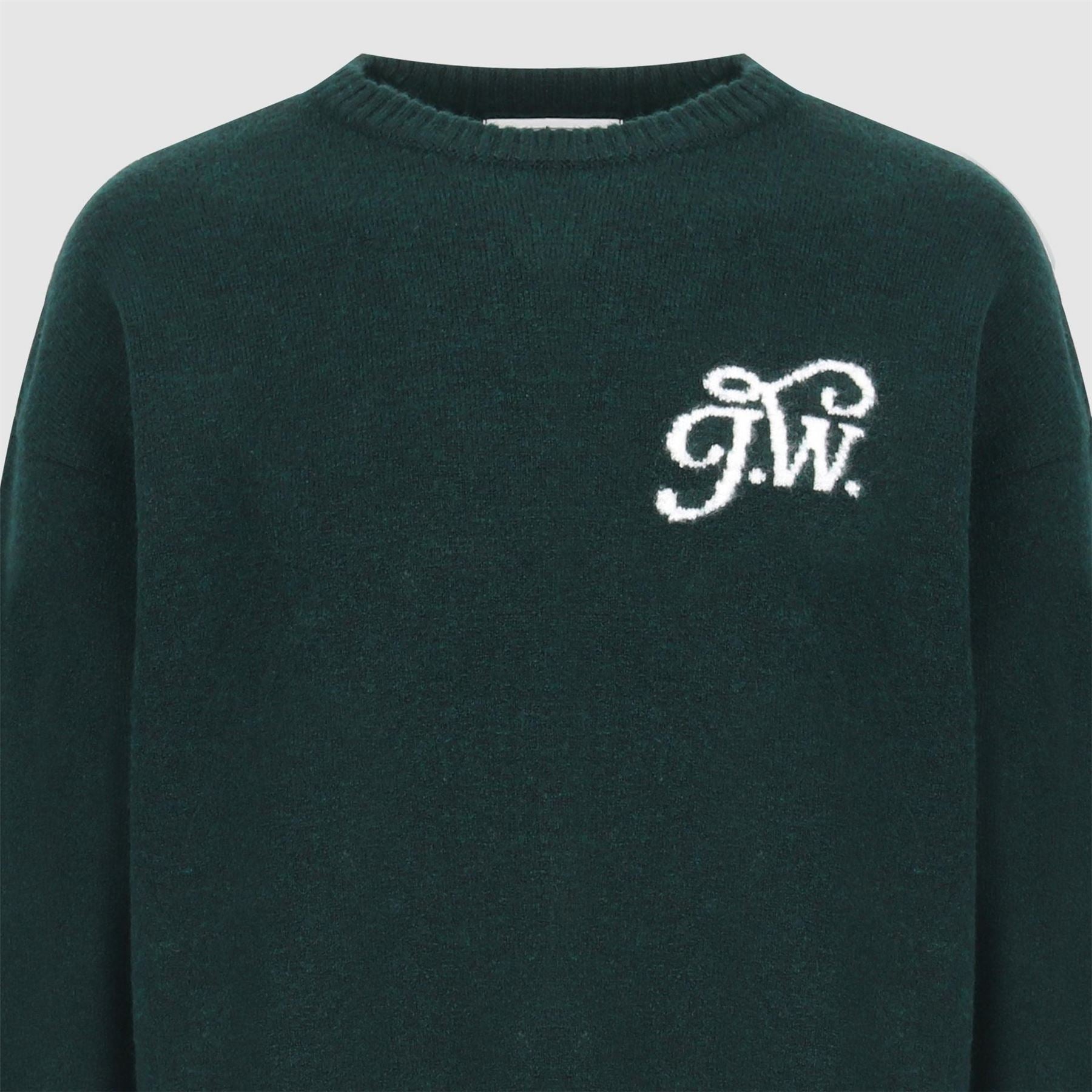 Jack Wills Embroidered Signature Print Crew Neck Long Sleeve Sweater