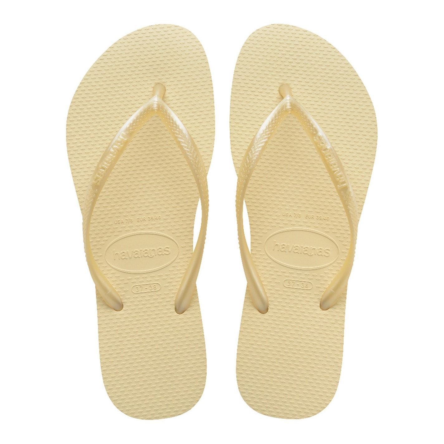 Havaianas Slim Textured Flat Heel Flip Flops