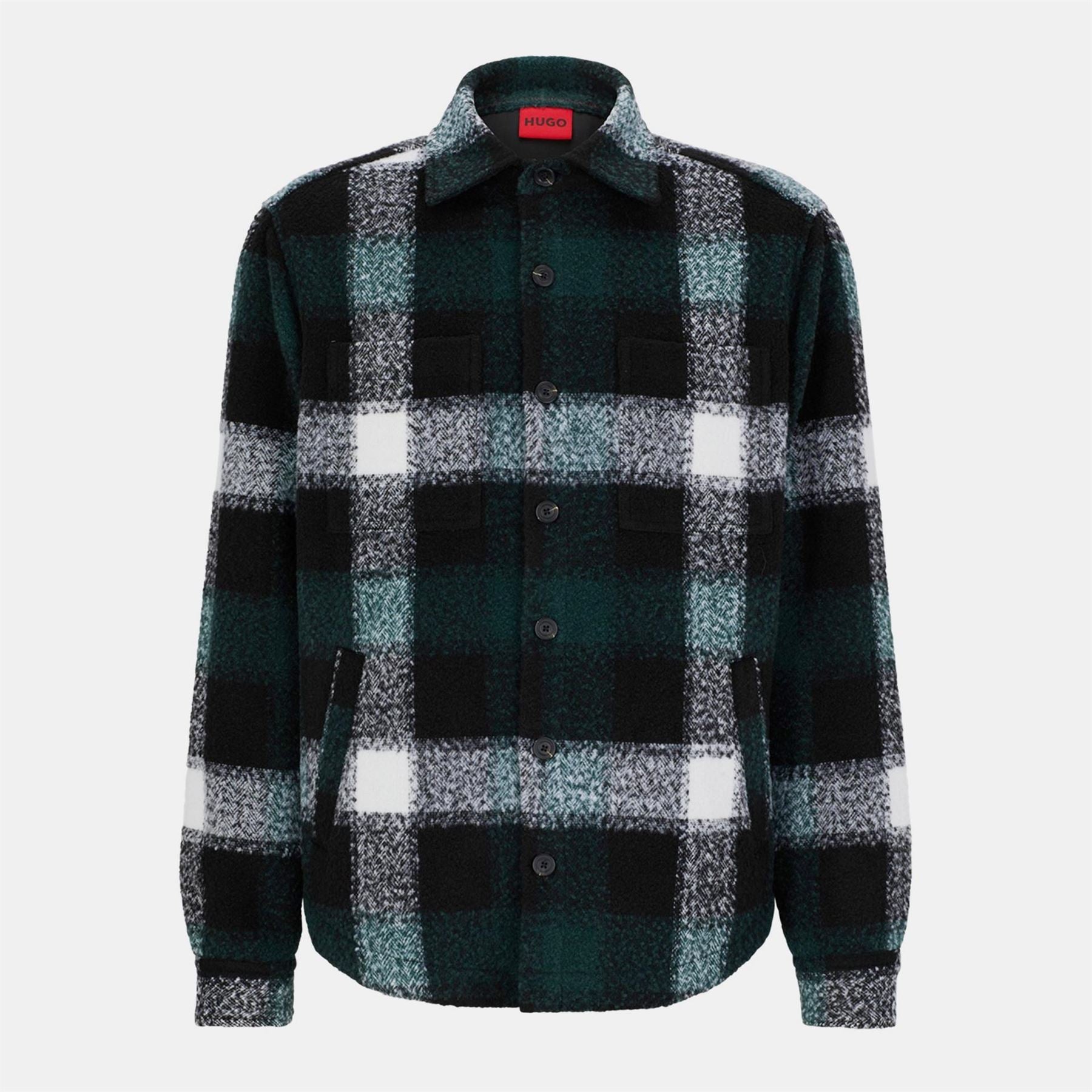 Hugo Collared Neck Regular Fit Shirt Jacket