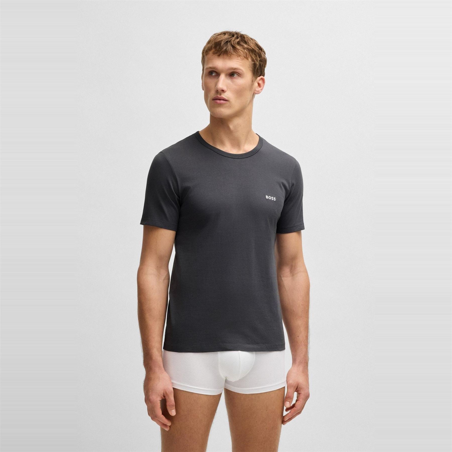 Boss BOSS Bodywear 3 Pack Premium Cotton T Shirts   Crew Neck