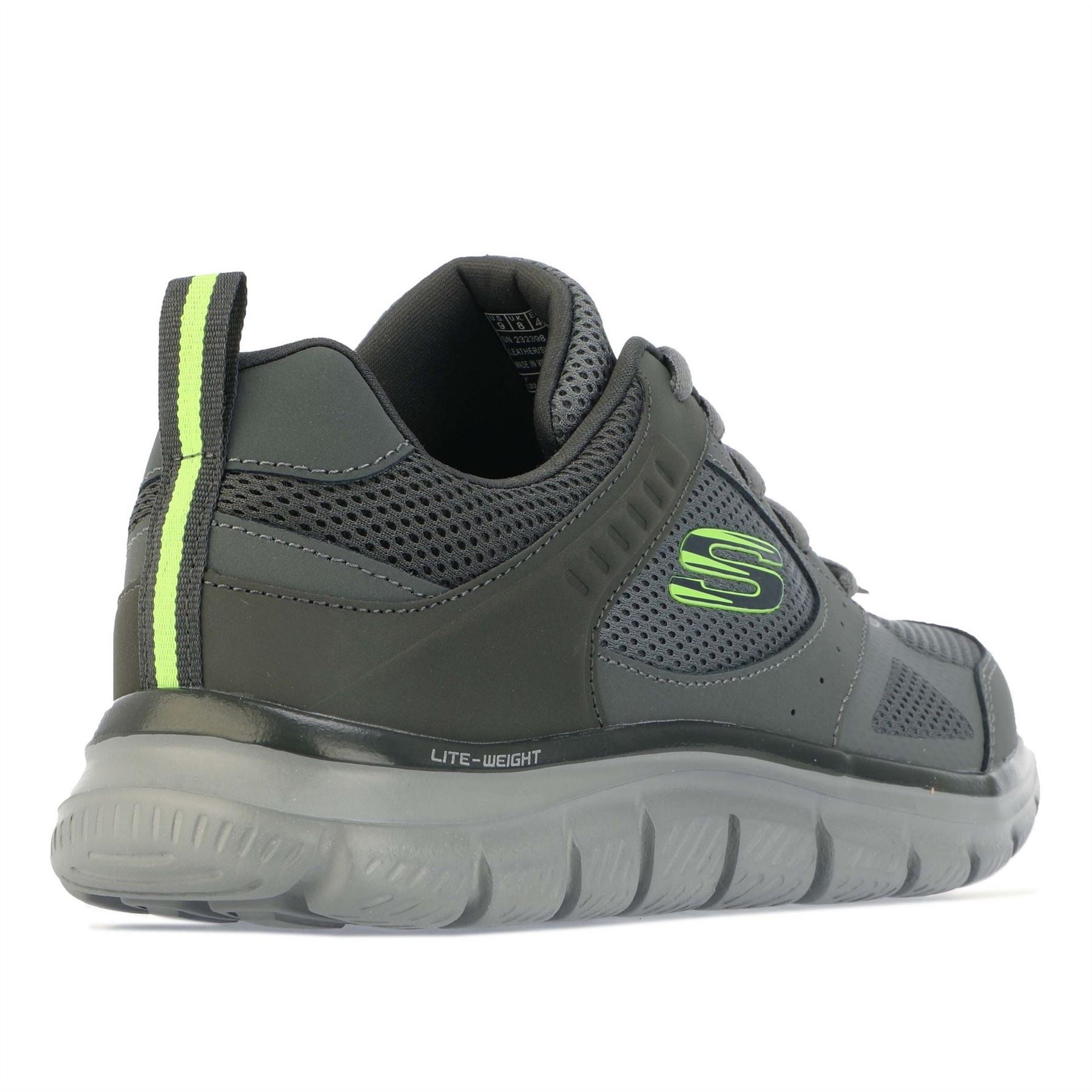 Skechers Mens Mesh Lace Up Sneaker W Overlays  And  Low Top Trainers