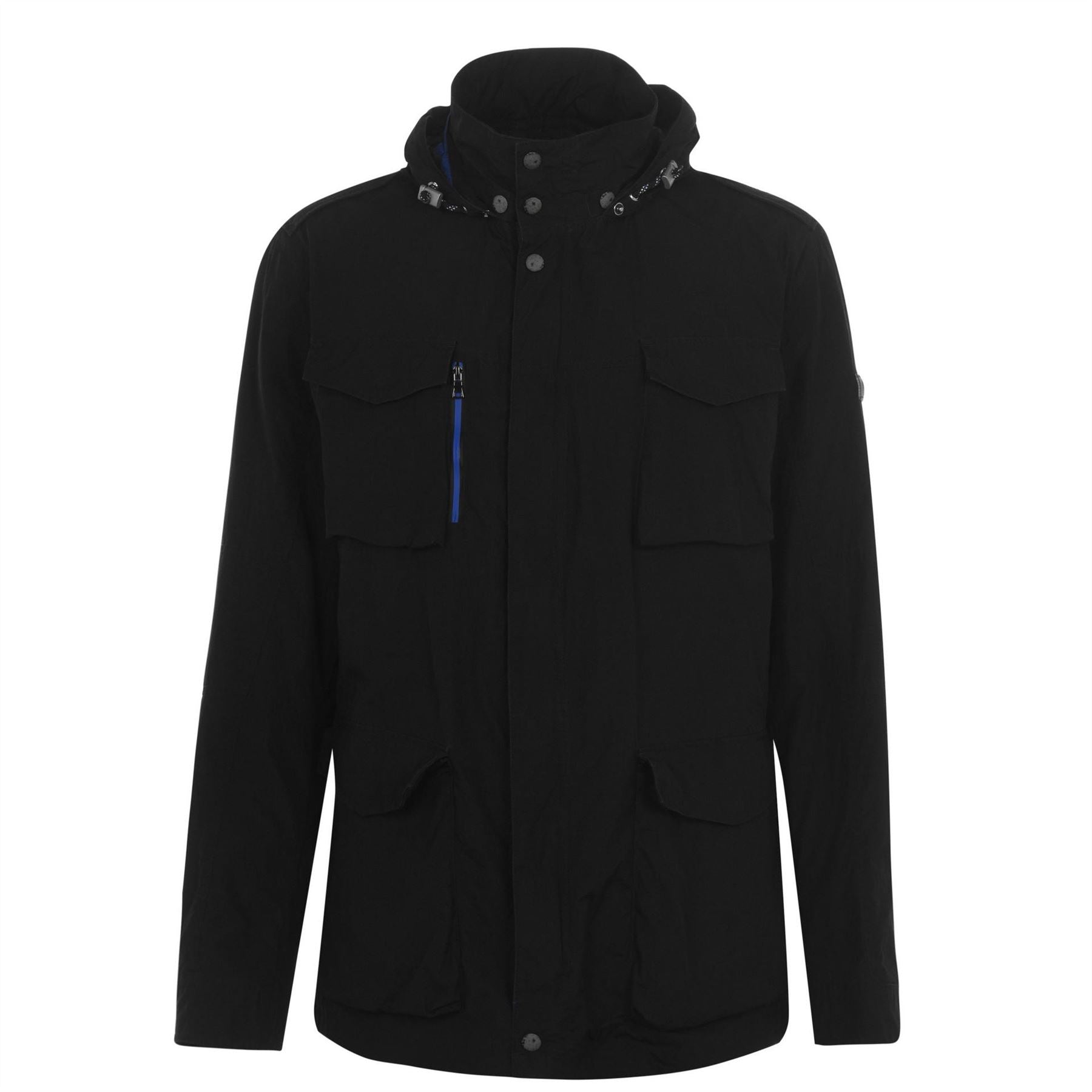 Bugatti  Double Breasted Water Resistant Hooded Pea Coat