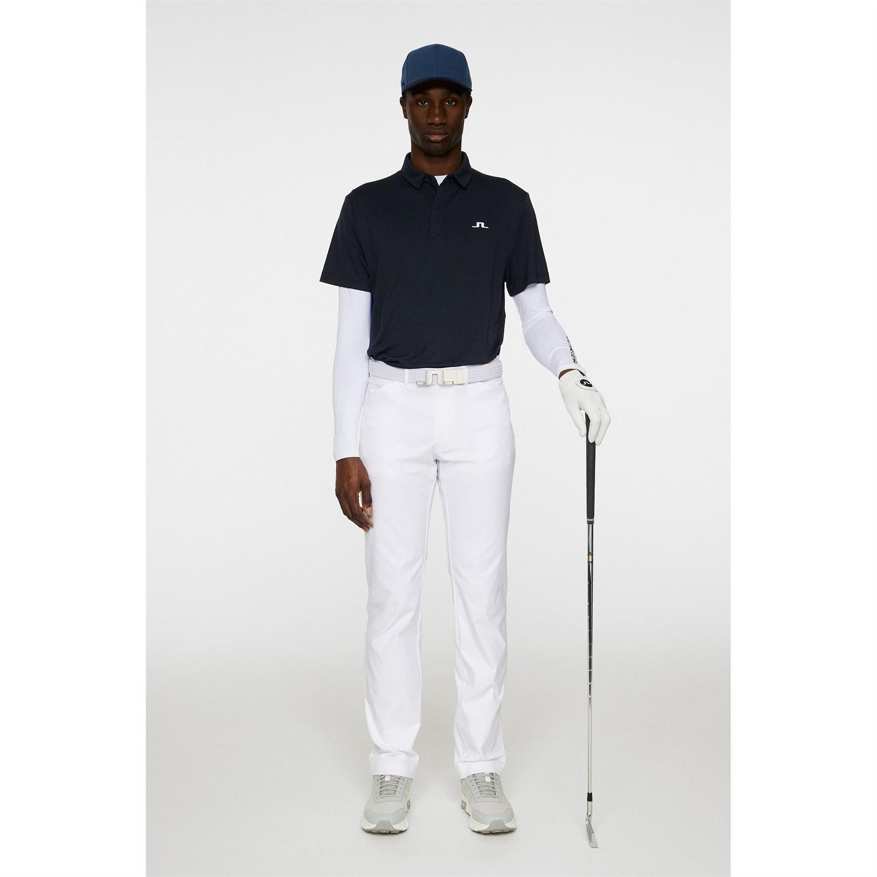 J Lindeberg Golf Collared Neck Short Sleeve Polo Shirt