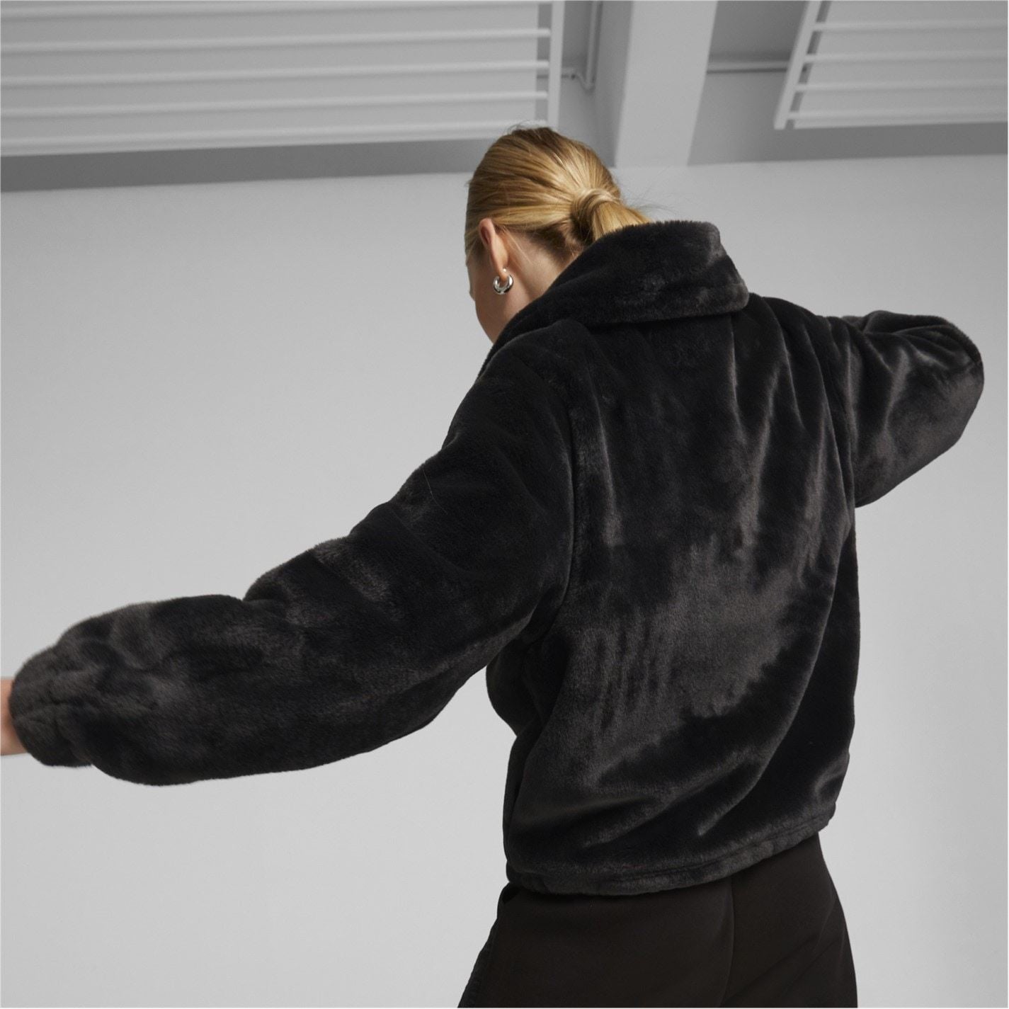 Puma Womens Classic Faux Fur Jacket