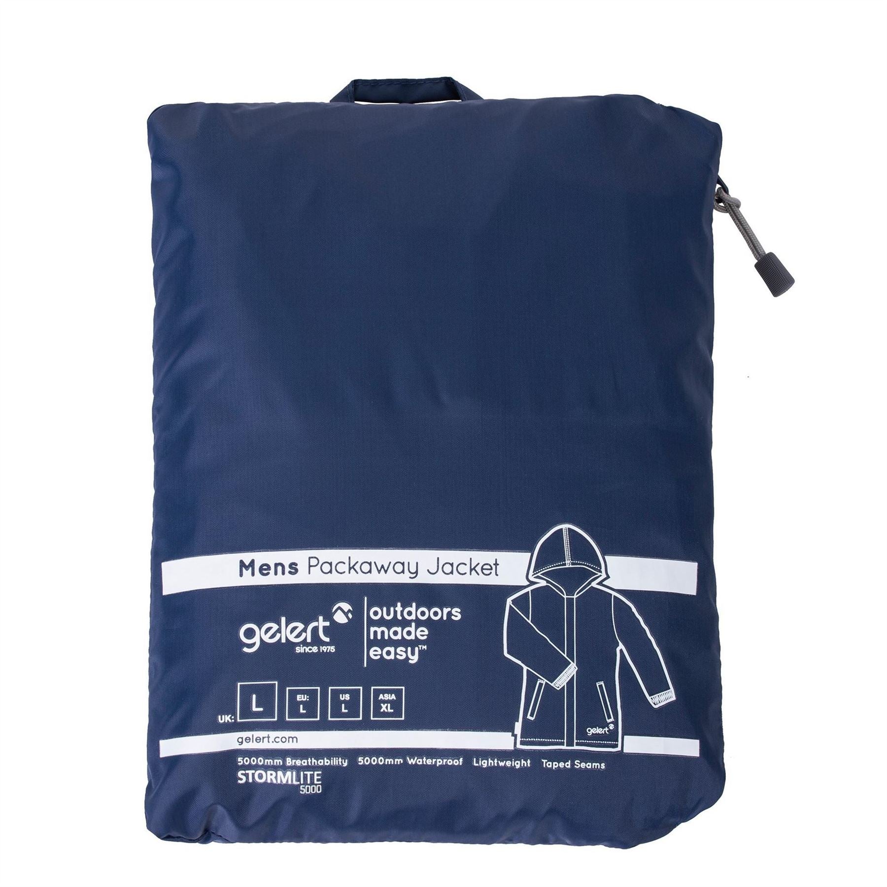 Gelert Mens Packaway Waterproof Jacket