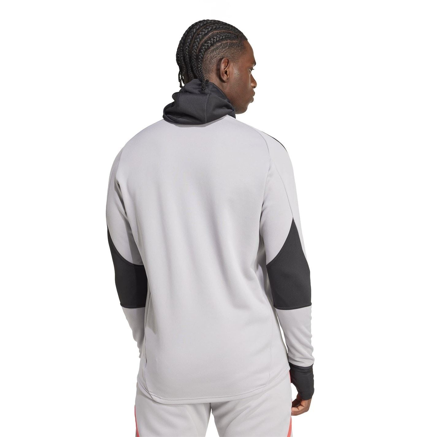 adidas Tiro Regular Fit Raglan Sleeve Zip Neck Athletic Top