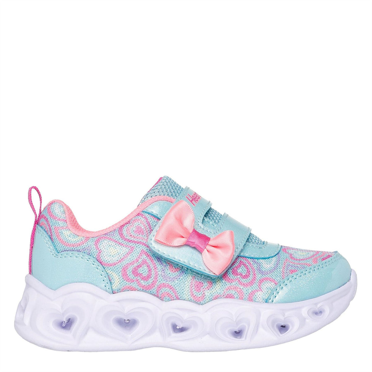 Skechers Heart Lights   Boogie Land Light Up Trainers Girls