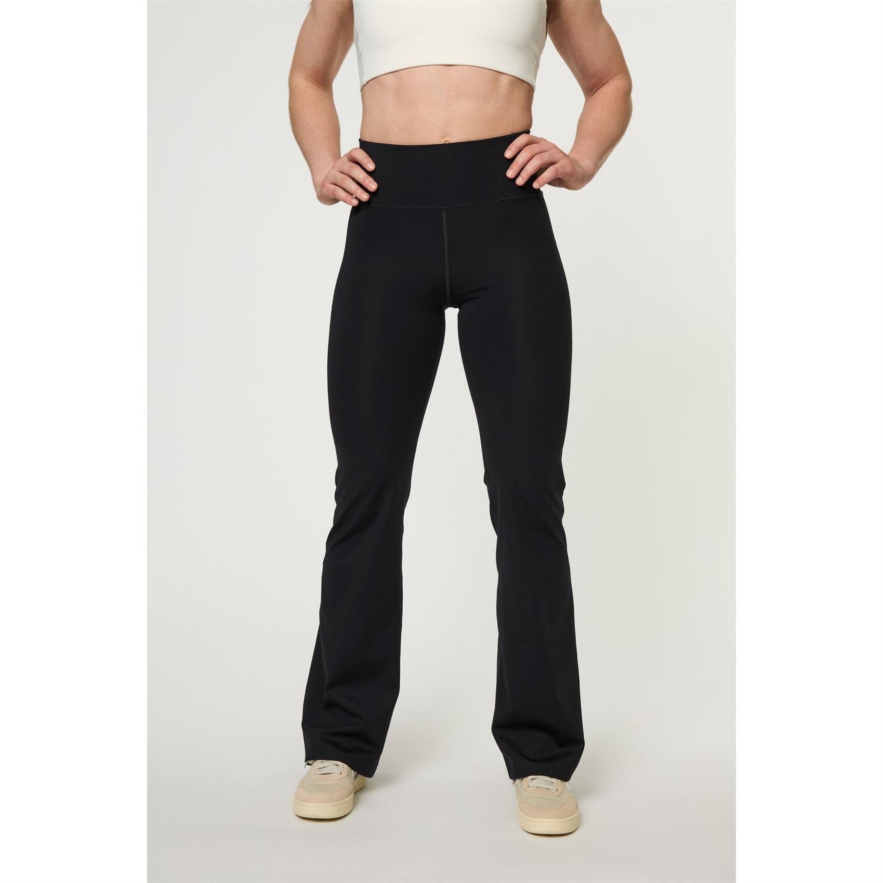 Girlfriend Collective Comp Solid Patterned Flare Leggings