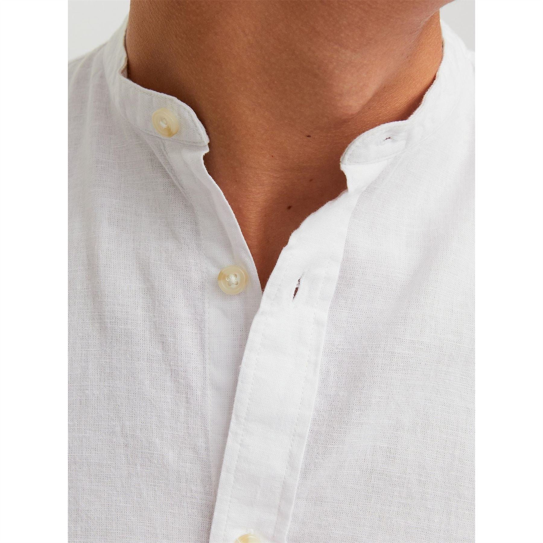 Jack and Jones Long Sleeve Buttoned Linen Shirt