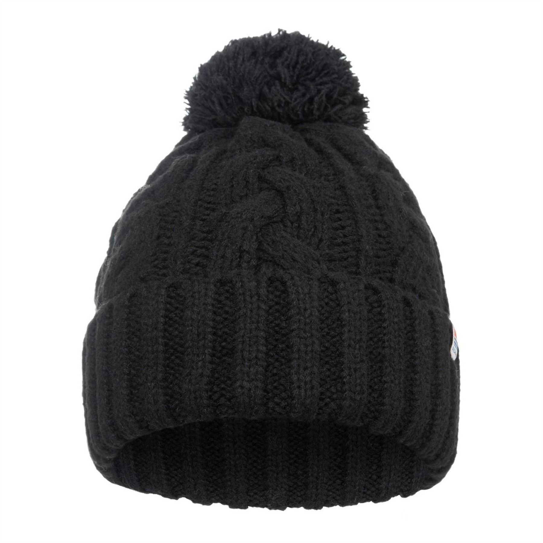 SoulCal Adjustable Cuff Bobble Hat