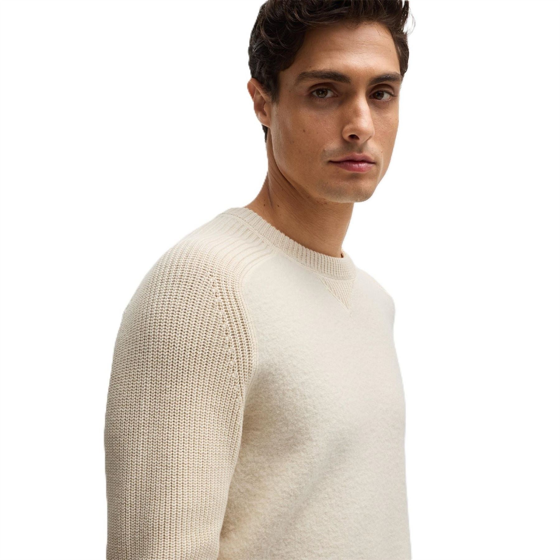 Boss Crew Neck Raglan Sleeve Sweater