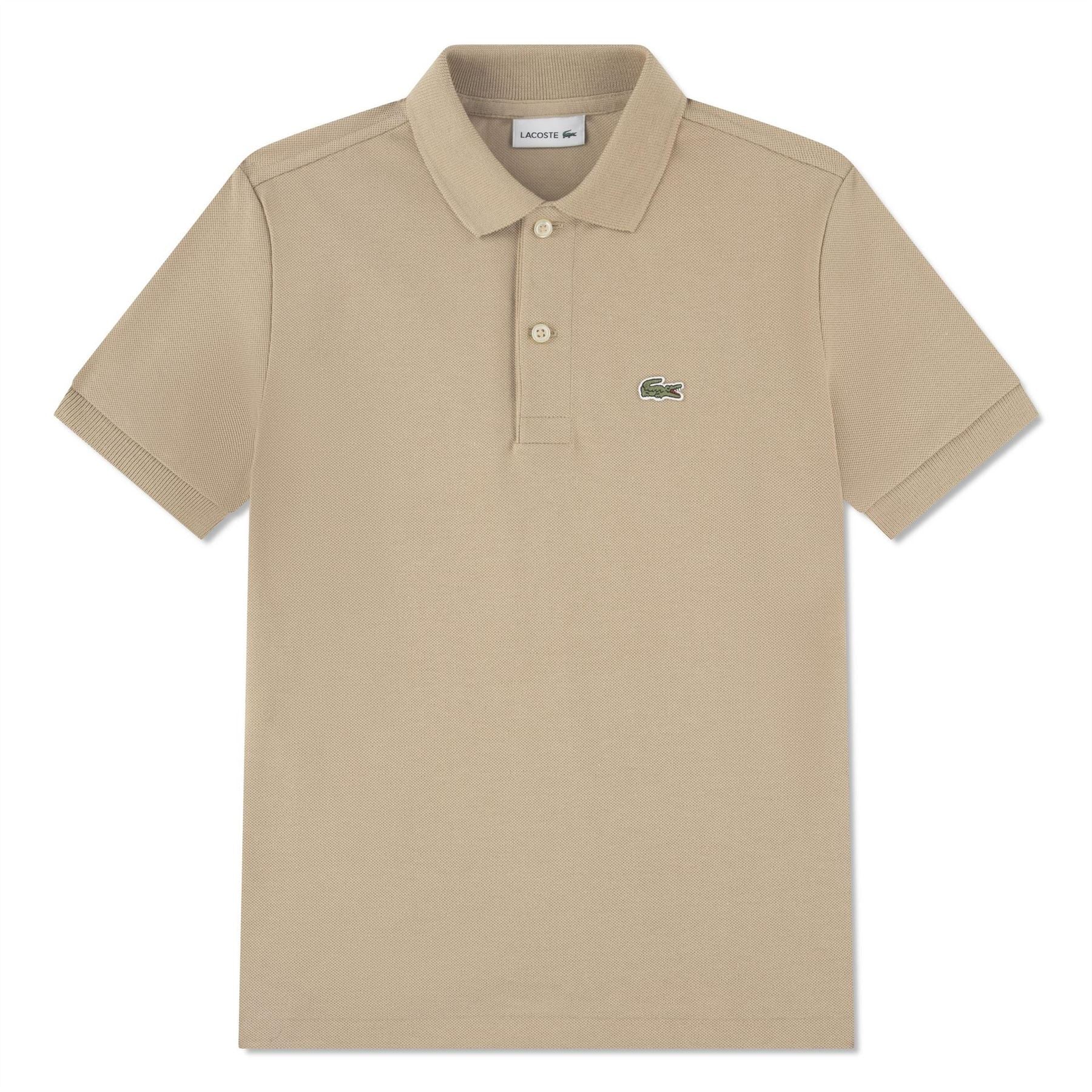 Lacoste Crocodile Print Collared Neck Short Sleeve Shirt