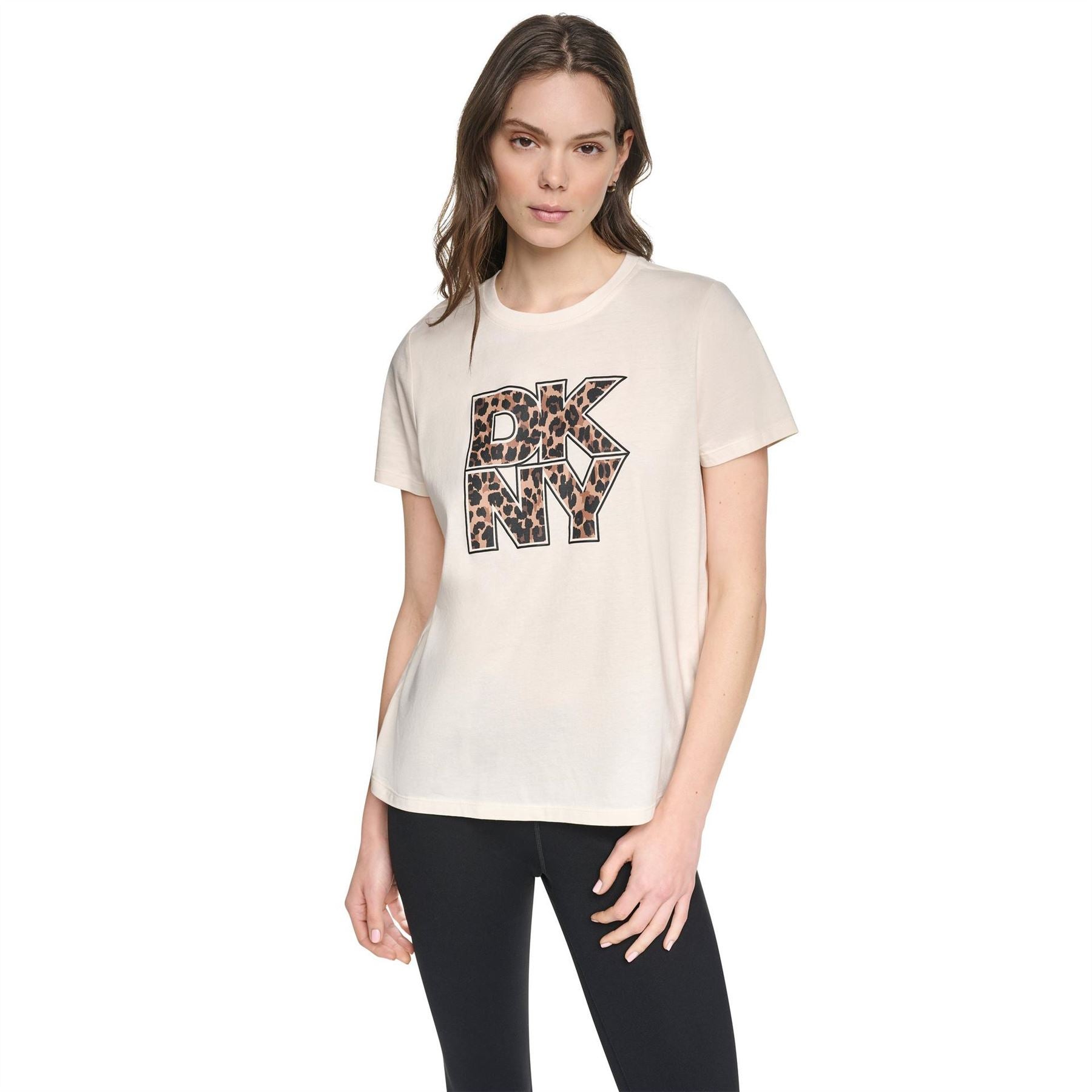 DKNY Leopard Logo T Ld64