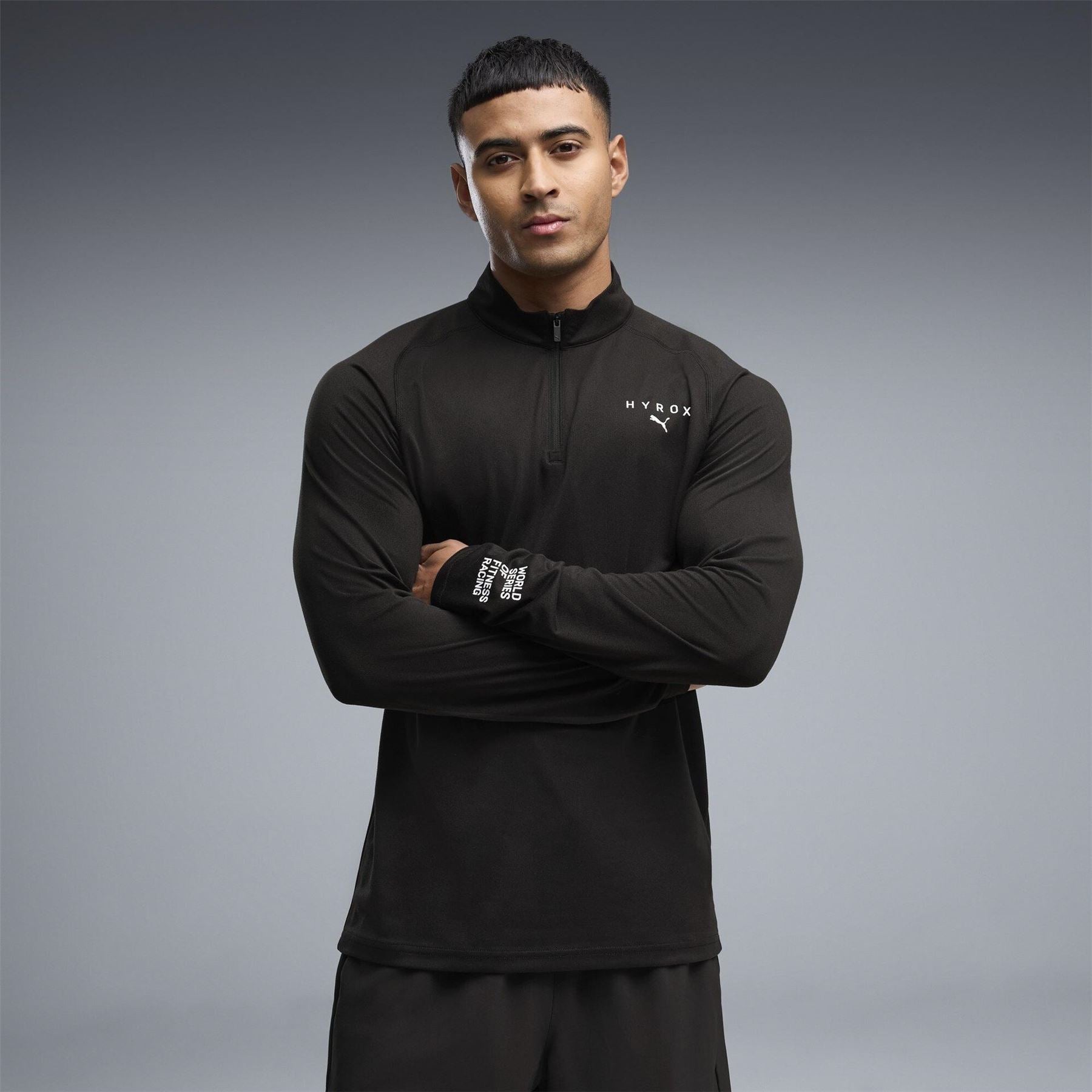Puma Hyrox Quarter Zip Long Sleeve Top