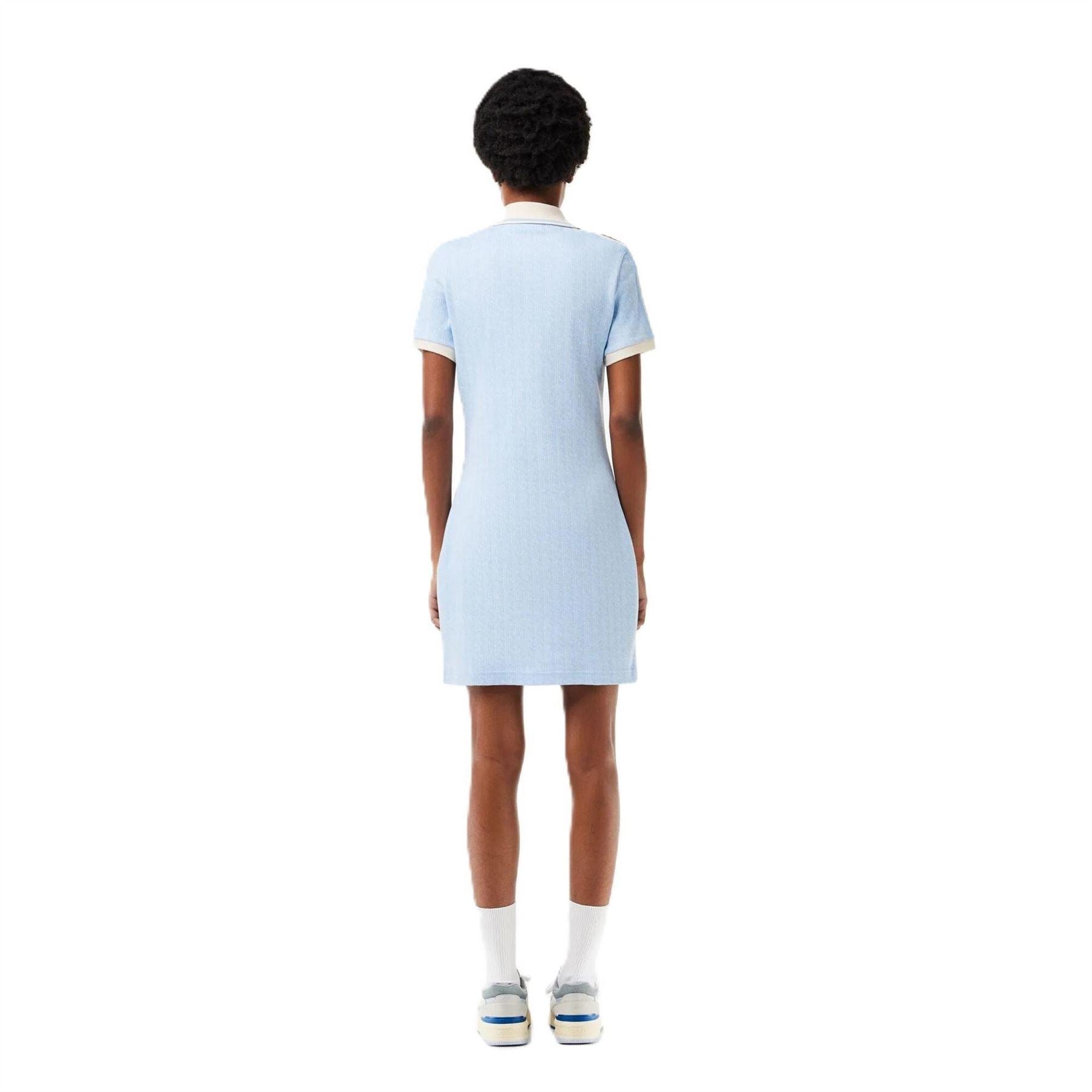 Lacoste Ef1676 Collared Neck Knee Length T-Shirt Dress