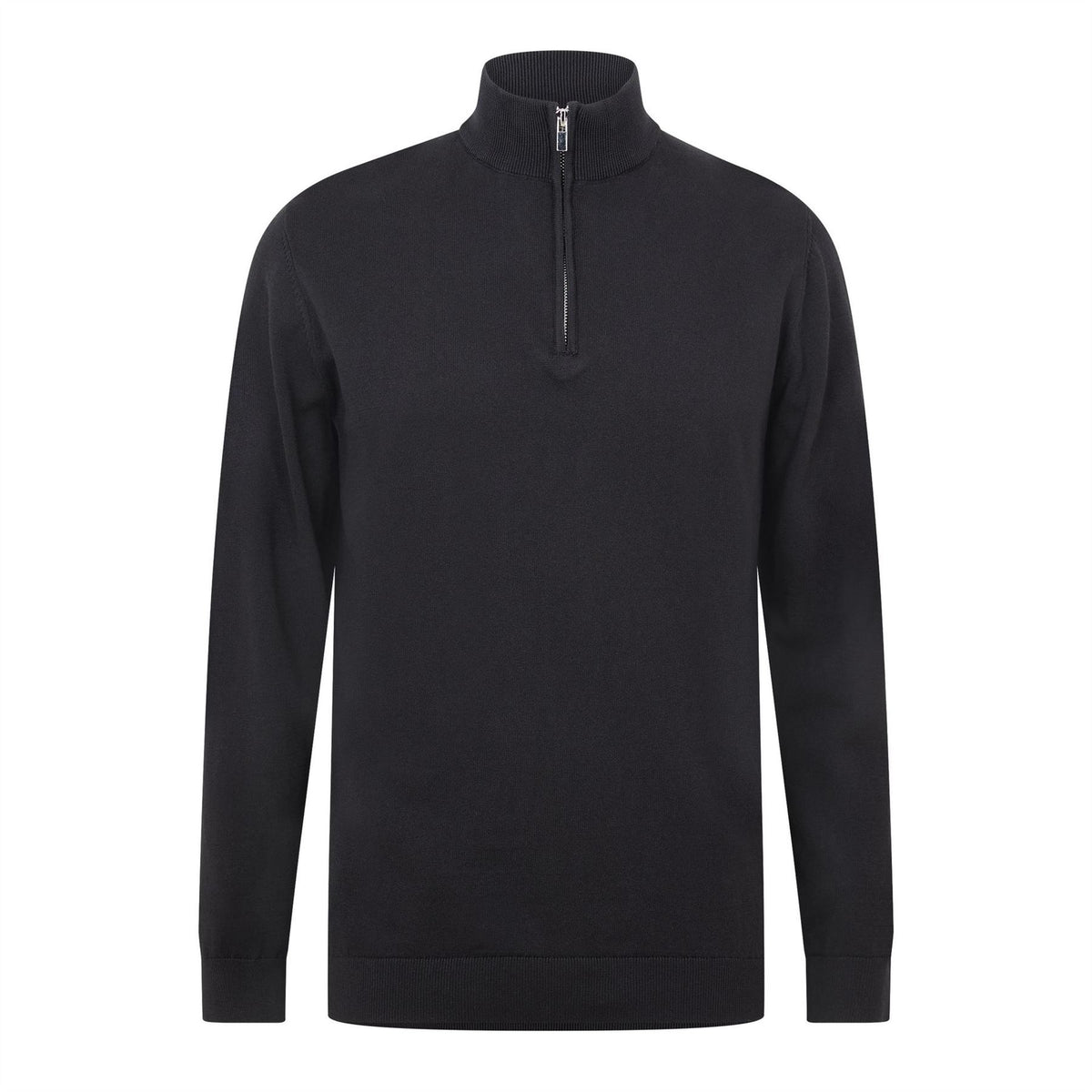 CAPO Quarter Zip Cotton Fleece Slim Fit Top
