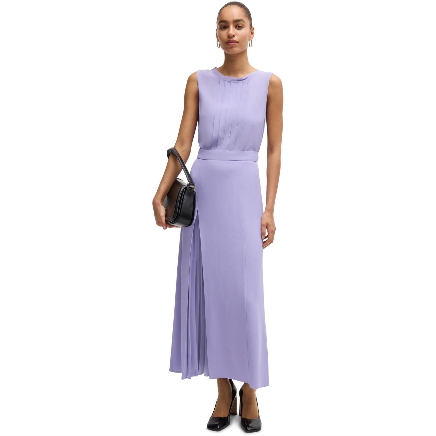 Boss Jewel Neck Sleeveless Regular Fit Blouse