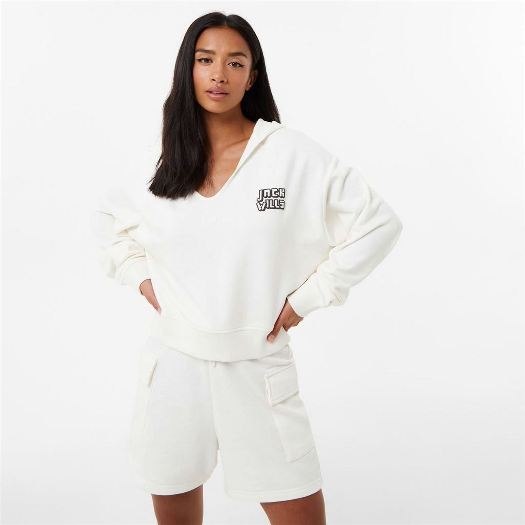 Jack Wills Collar Graphic Hoodie