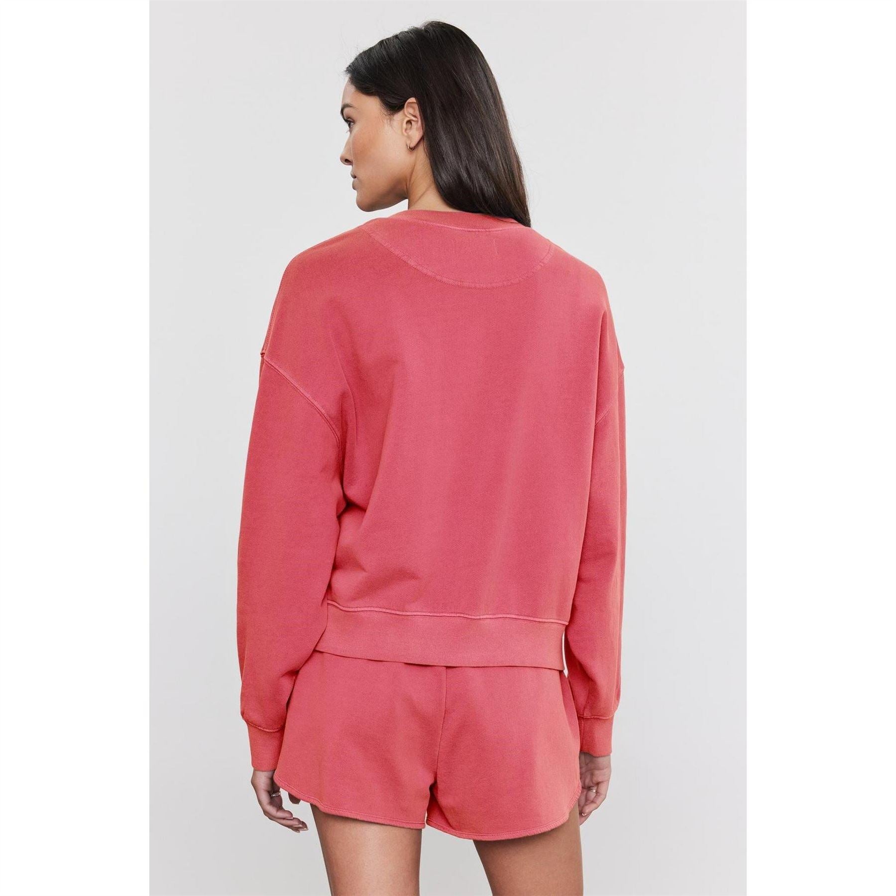 Velvet by Graham and Spencer Regular Fit Drop Shoulder Long Sleeve Sweatshirt