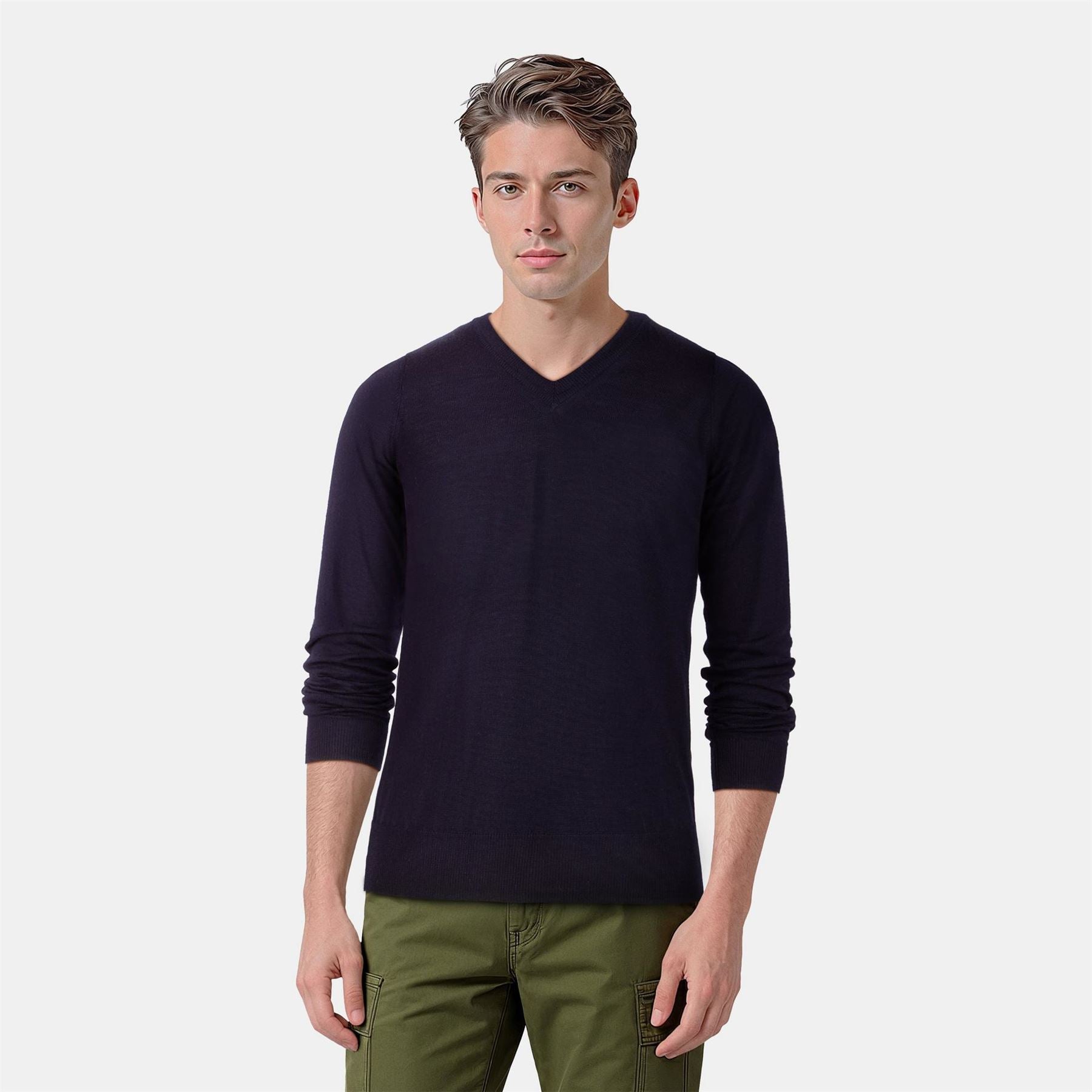 Lyle and Scott Merrick V-Neck Long Sleeve Sweater