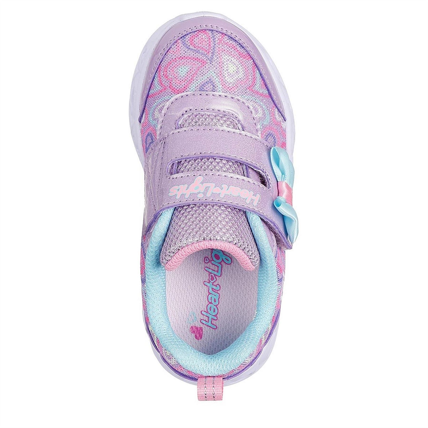 Skechers Heart Lights   Boogie Land Light Up Trainers Girls