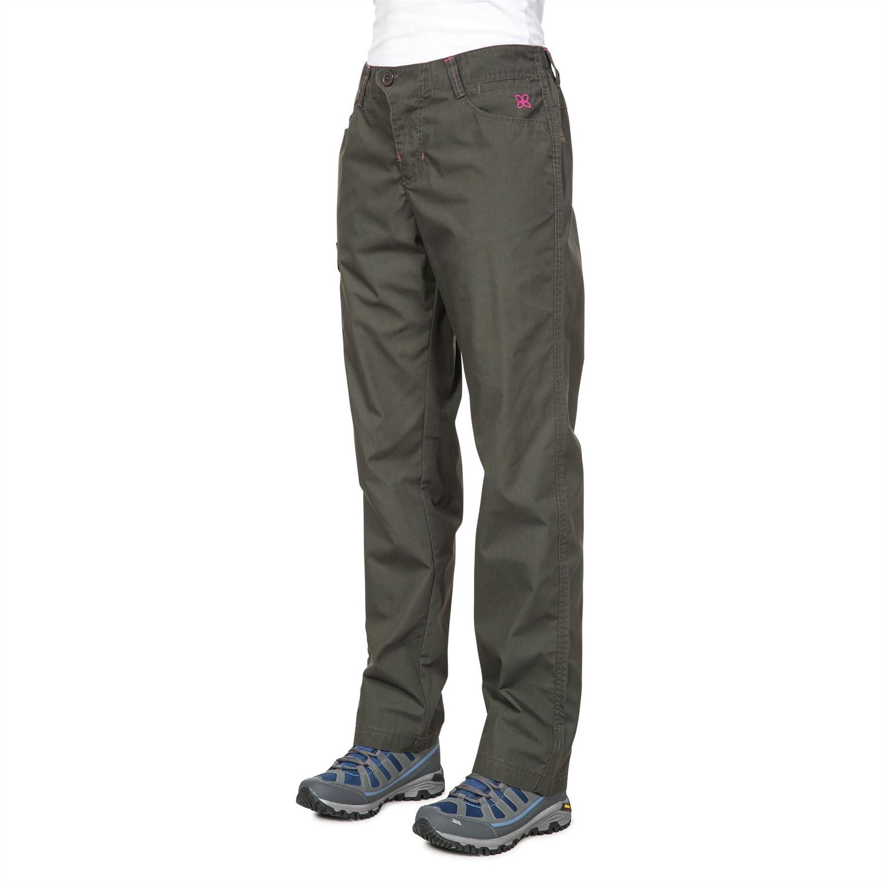 Trespass Rambler Solid Patterned Straight Cargo Trousers