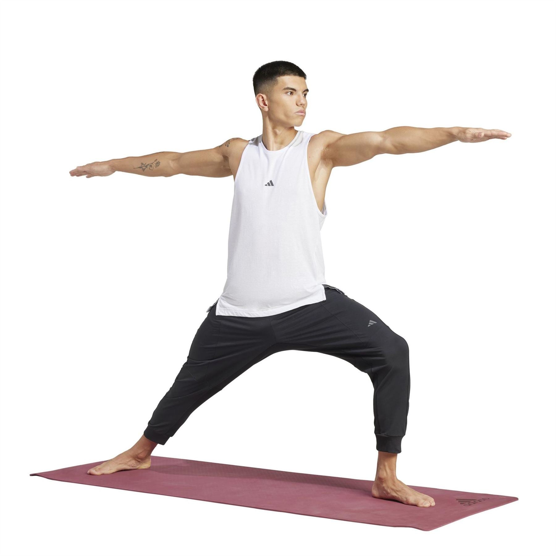 adidas Solid Patterned Relaxed Fit Joggers