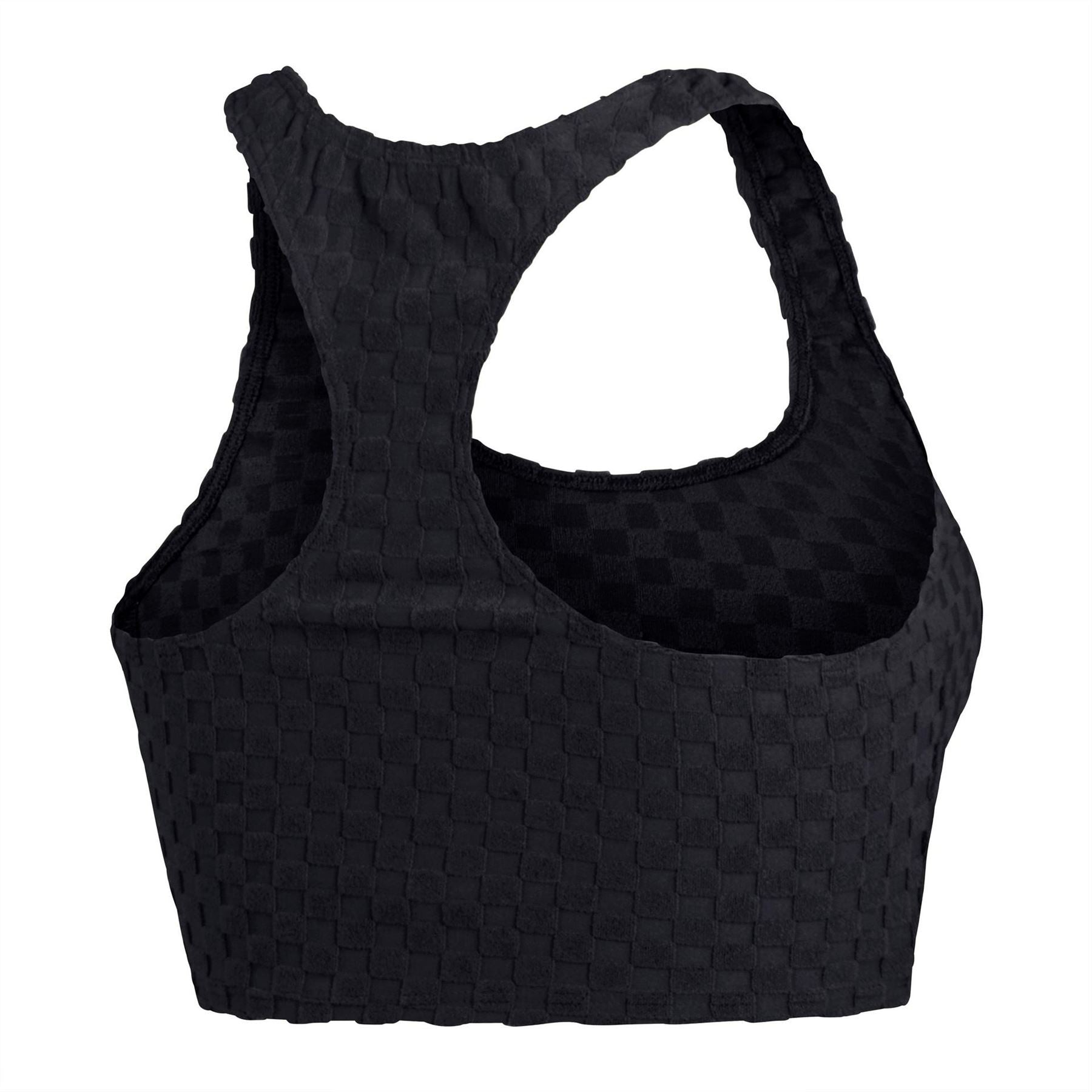 Speedo Terry Checkerboard Swim Top