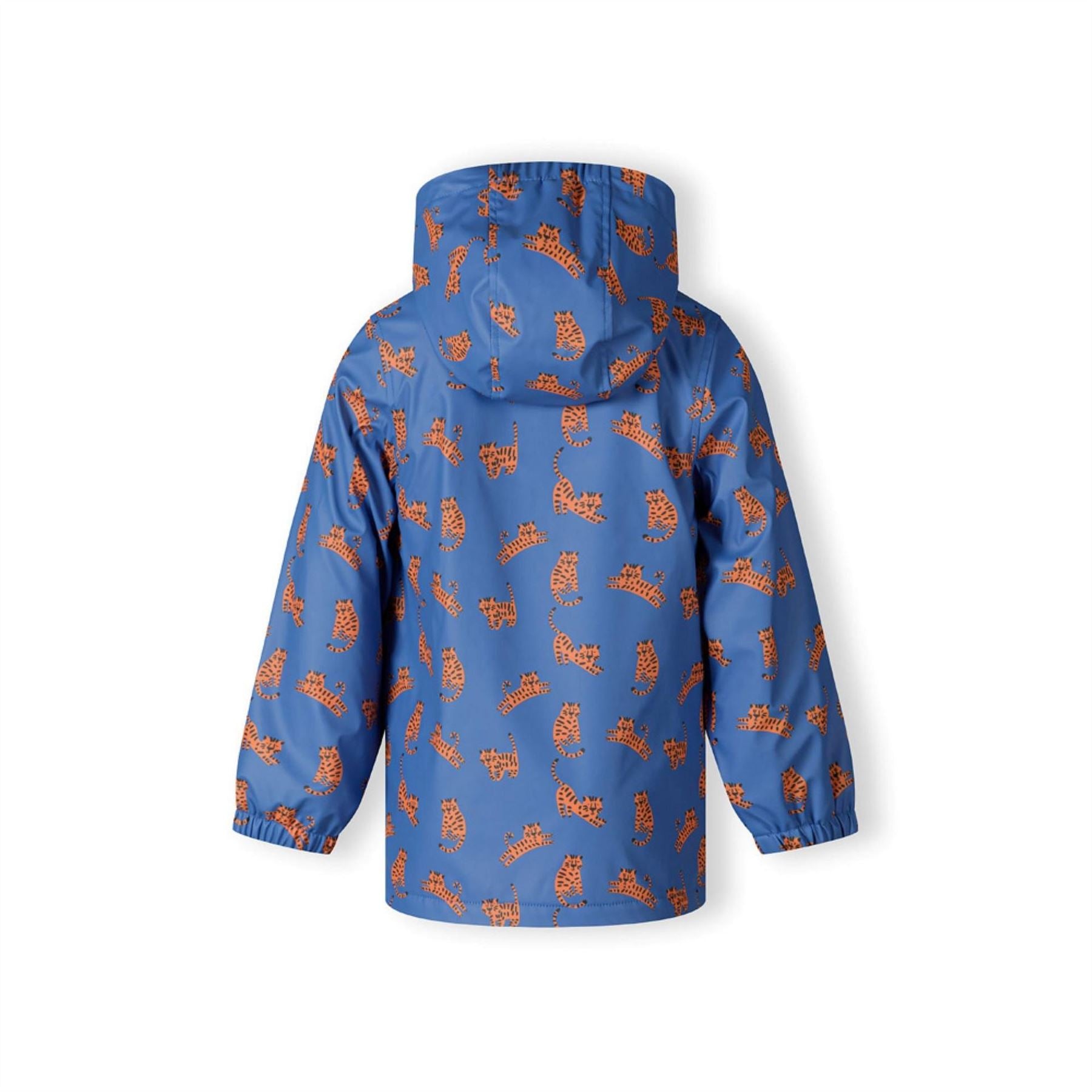 Minoti Boys Rain Jacket Printed Cobalt Blue
