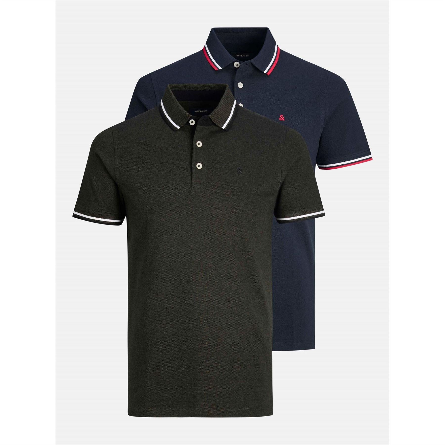 Jack and Jones Paulos Pack Short Sleeve Polo Shirt