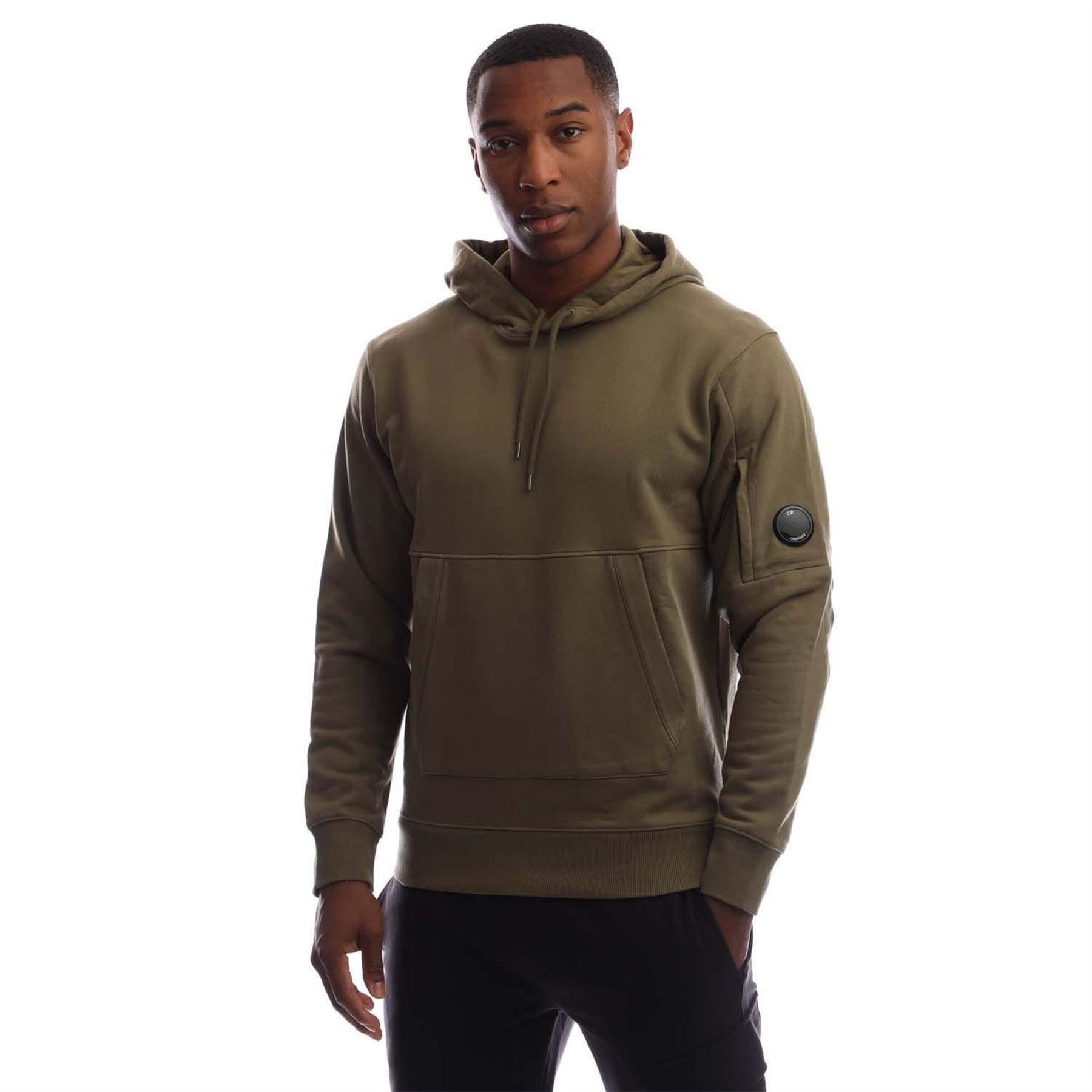 CP Company Raised Fleece Lens Hoodie