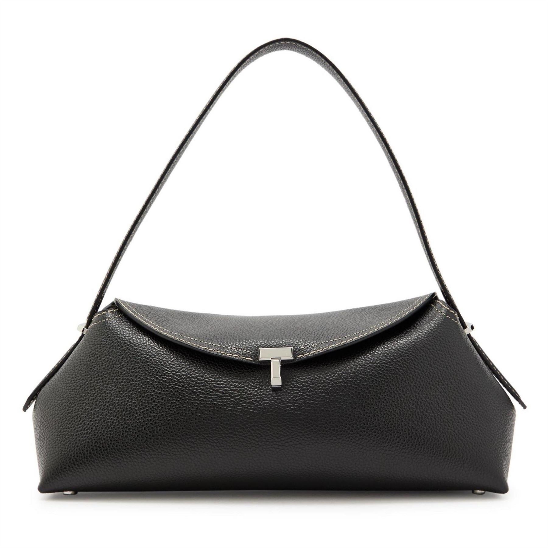 Toteme Lock Grained Leather Shoulde