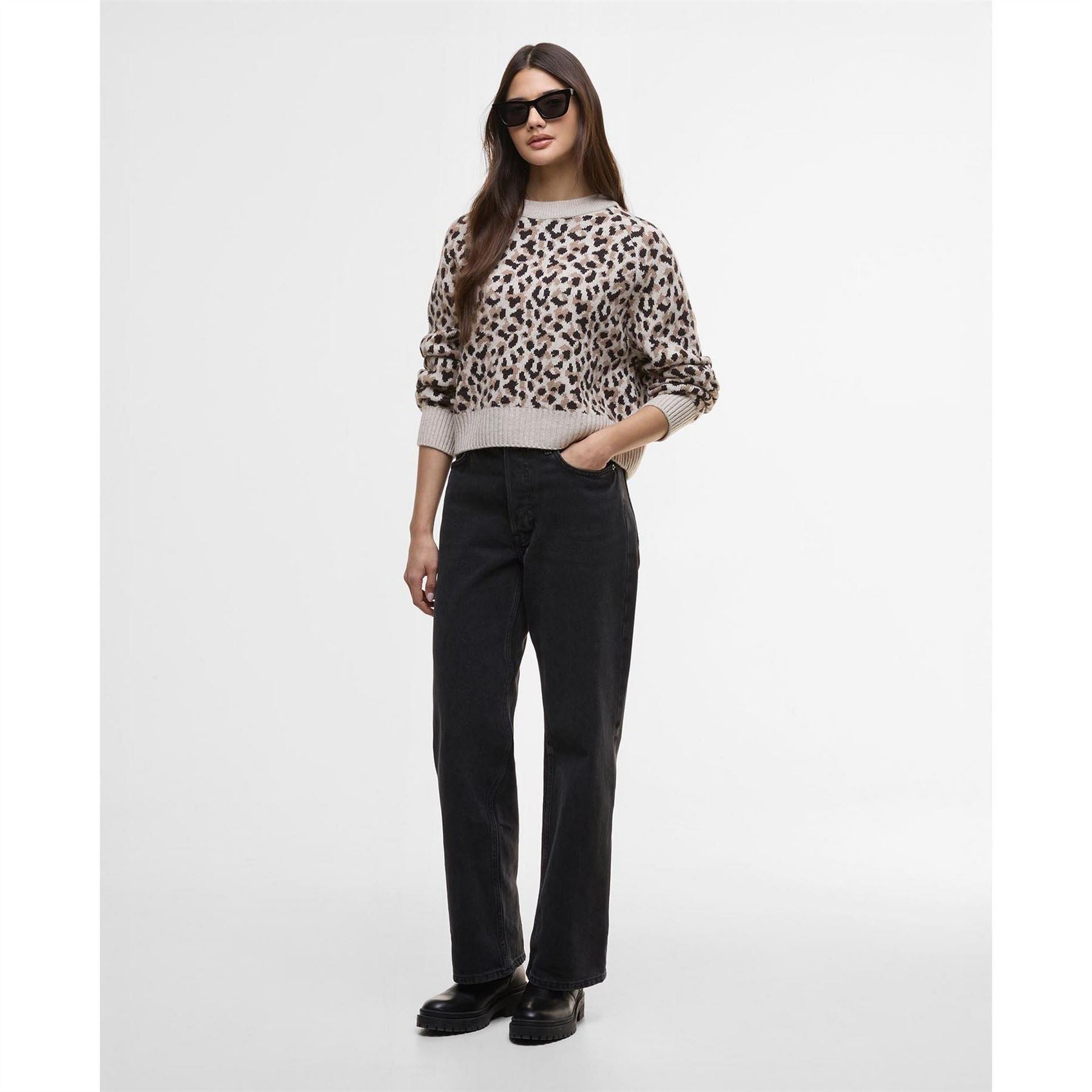 Barbour International Printed Crew Jumper