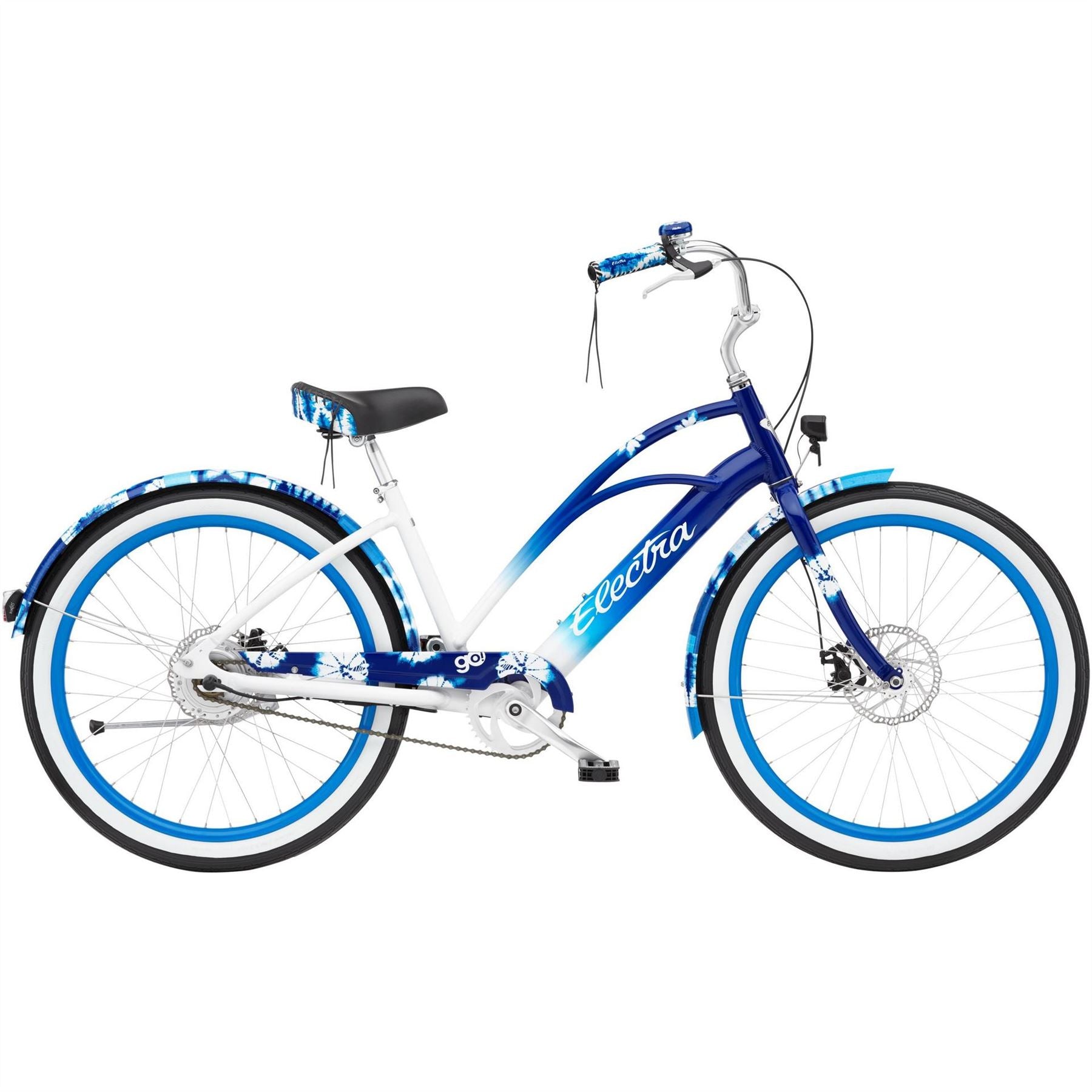 Electra Shibori Go! Turbo Power Disc Brake Electric Cruiser Bike