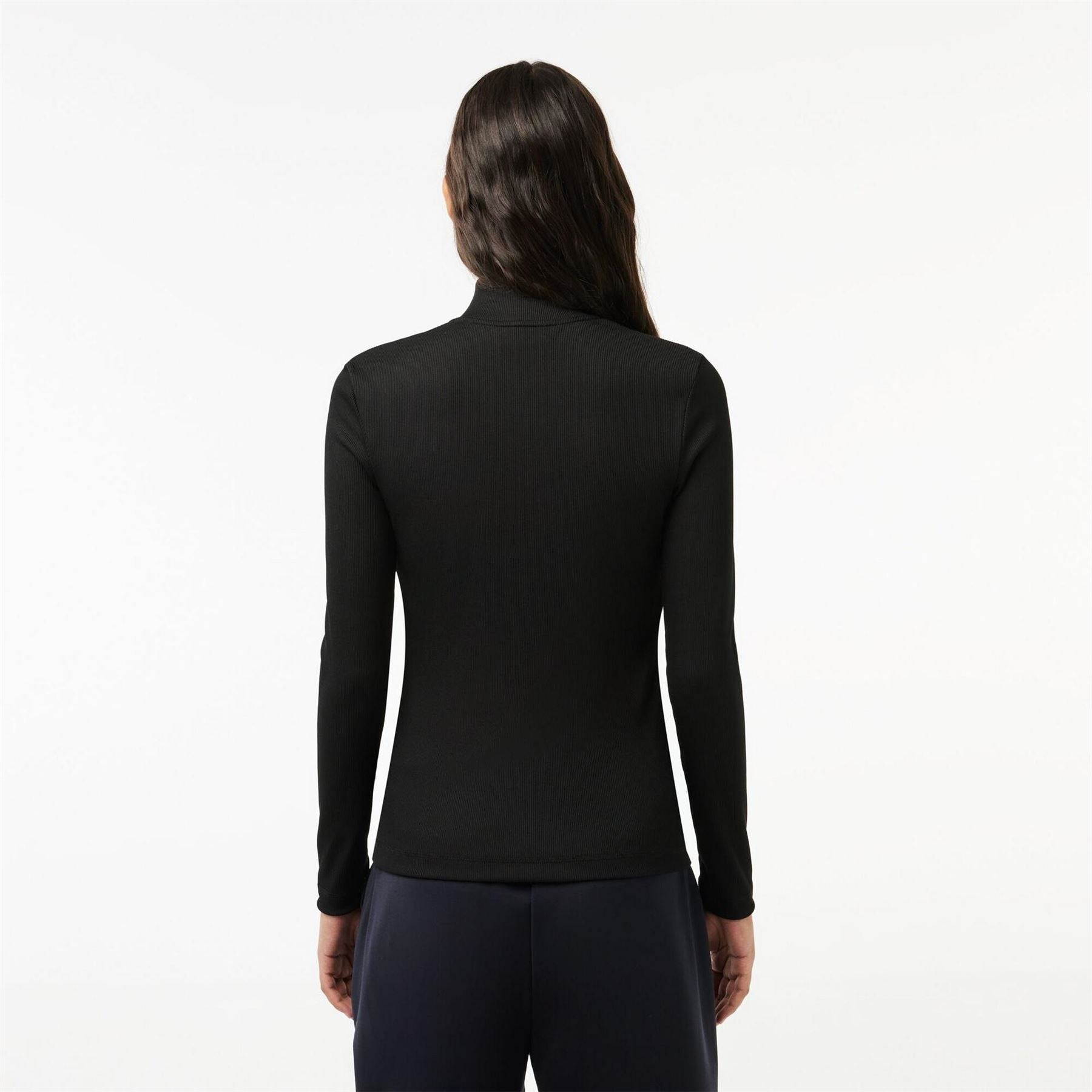 Lacoste Mock Neck Regular Fit Polo Shirt