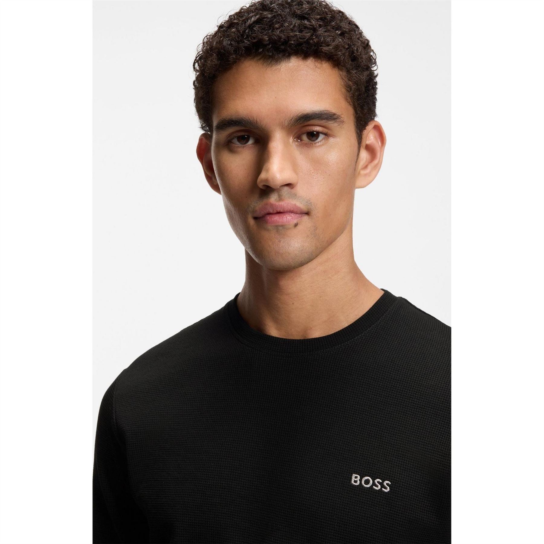 Hugo Waffle Ls Shirt 10269584 01