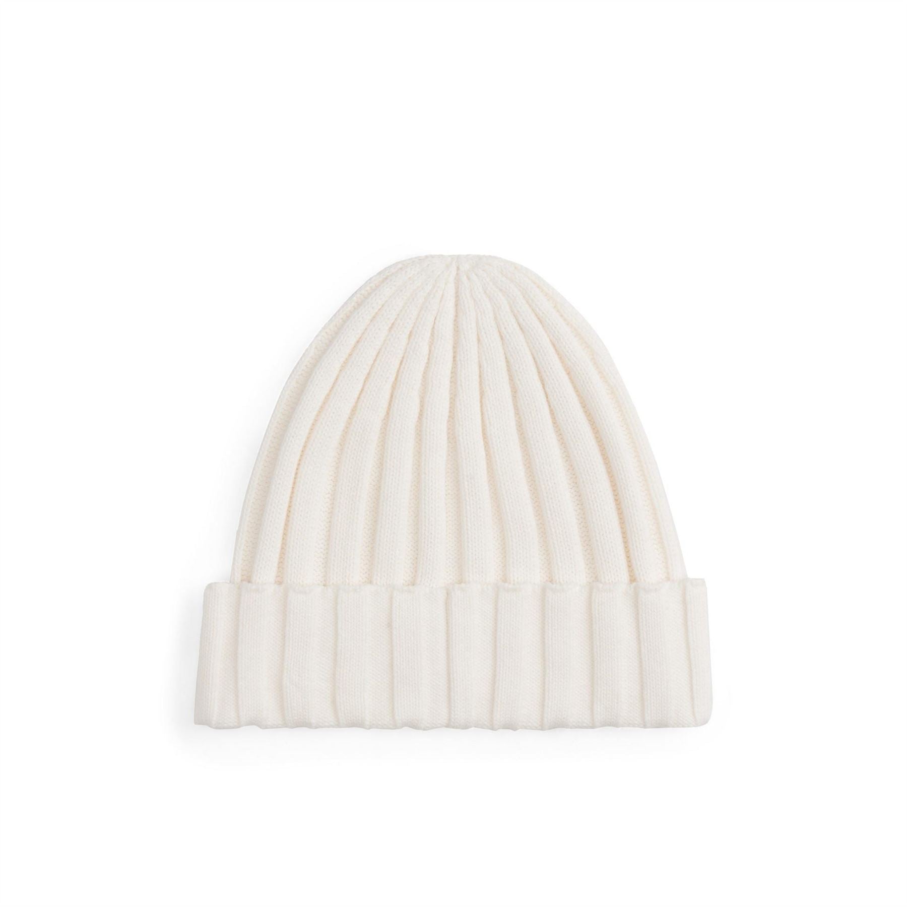 Tommy Hilfiger Flag Embroidered Logo Ribbed Turn Up Beanie