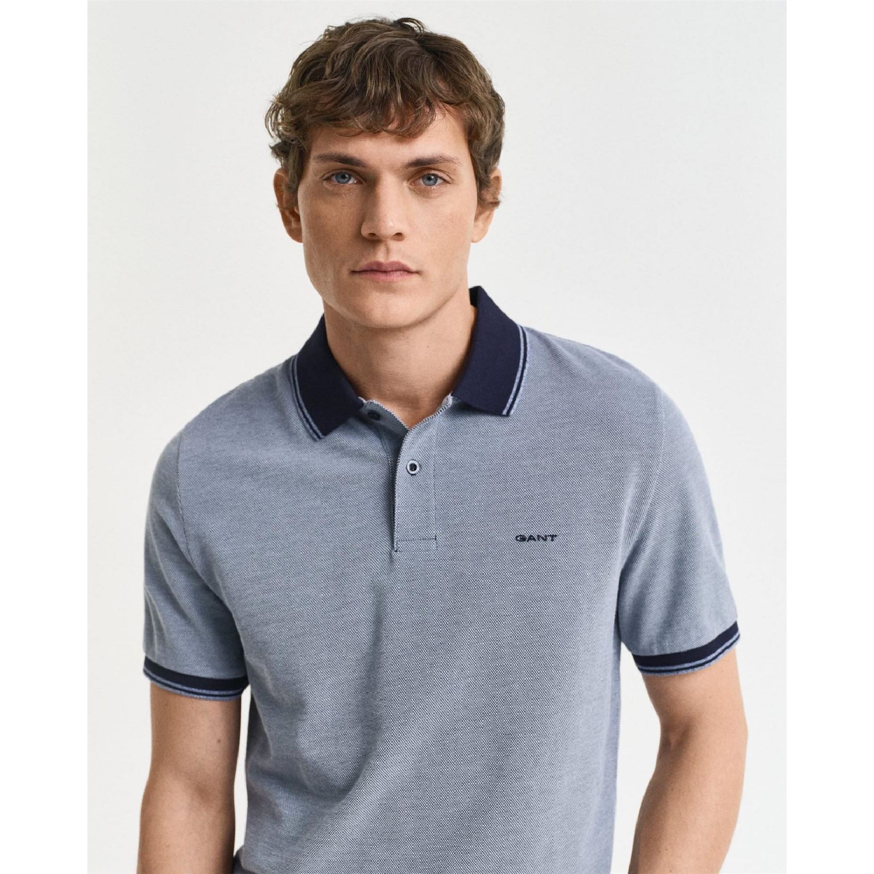 Gant 4-Colour Oxford Piqué Polo Shirt