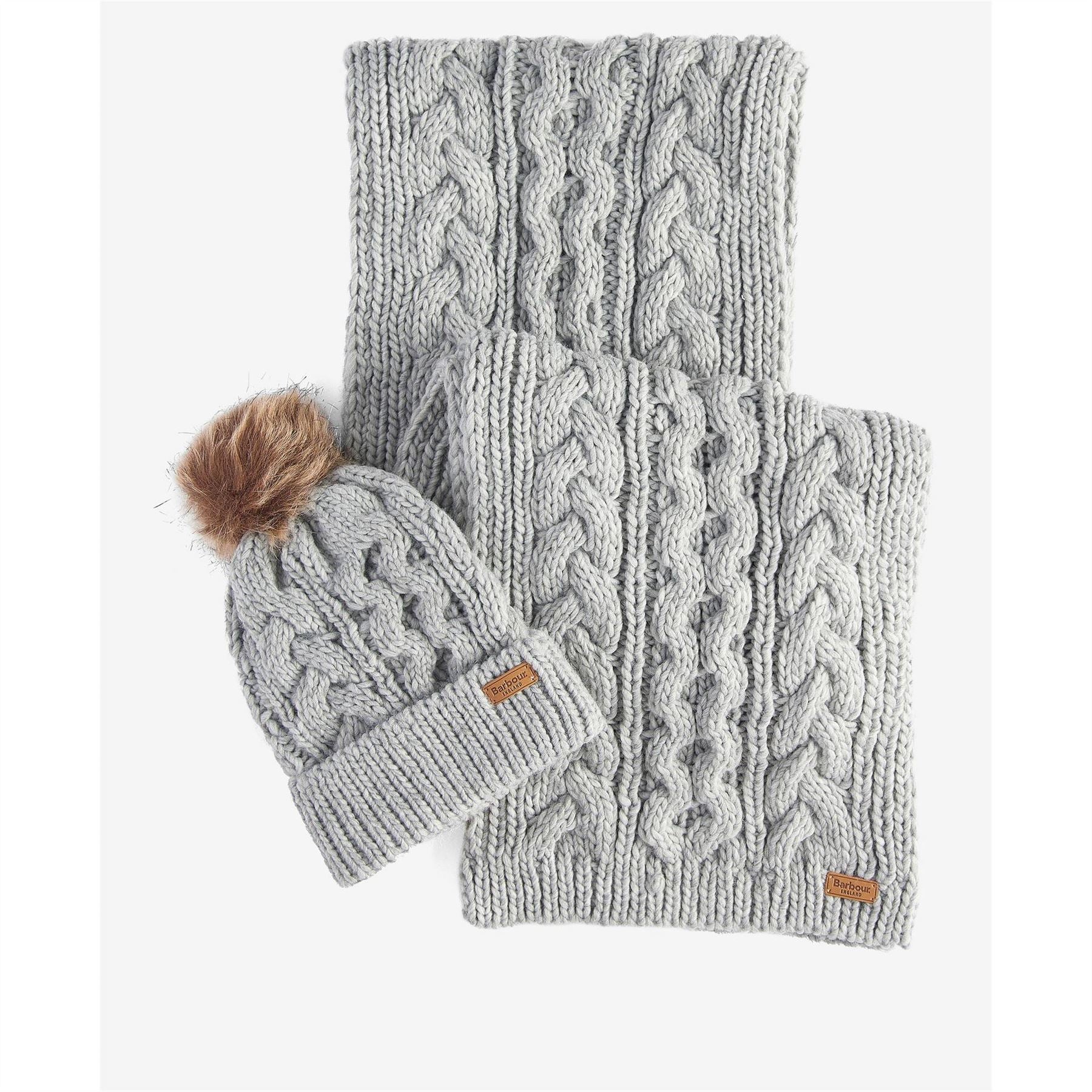 Barbour Beanie  And  Scarf Gift Set