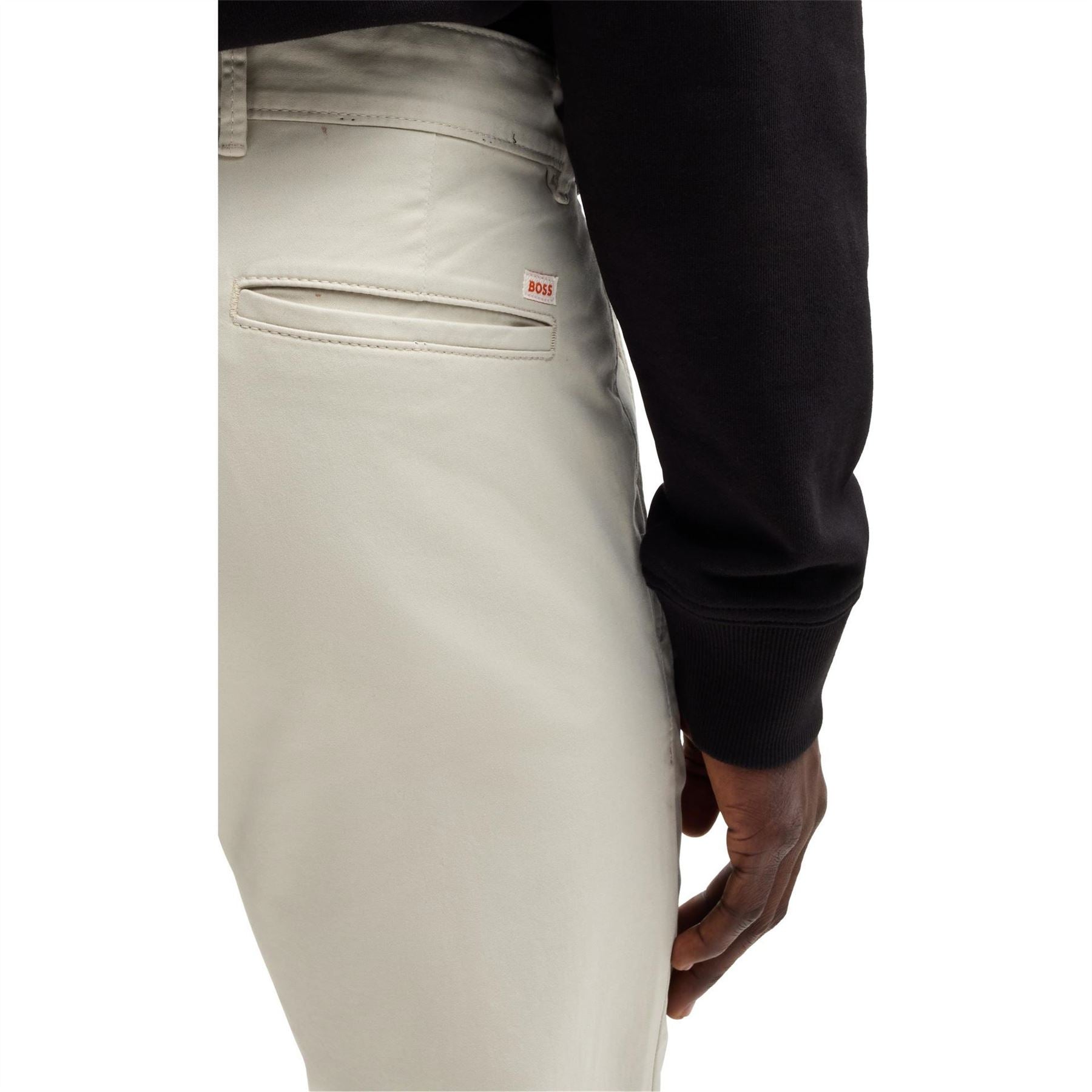Boss Solid Patterned Slim Chinos