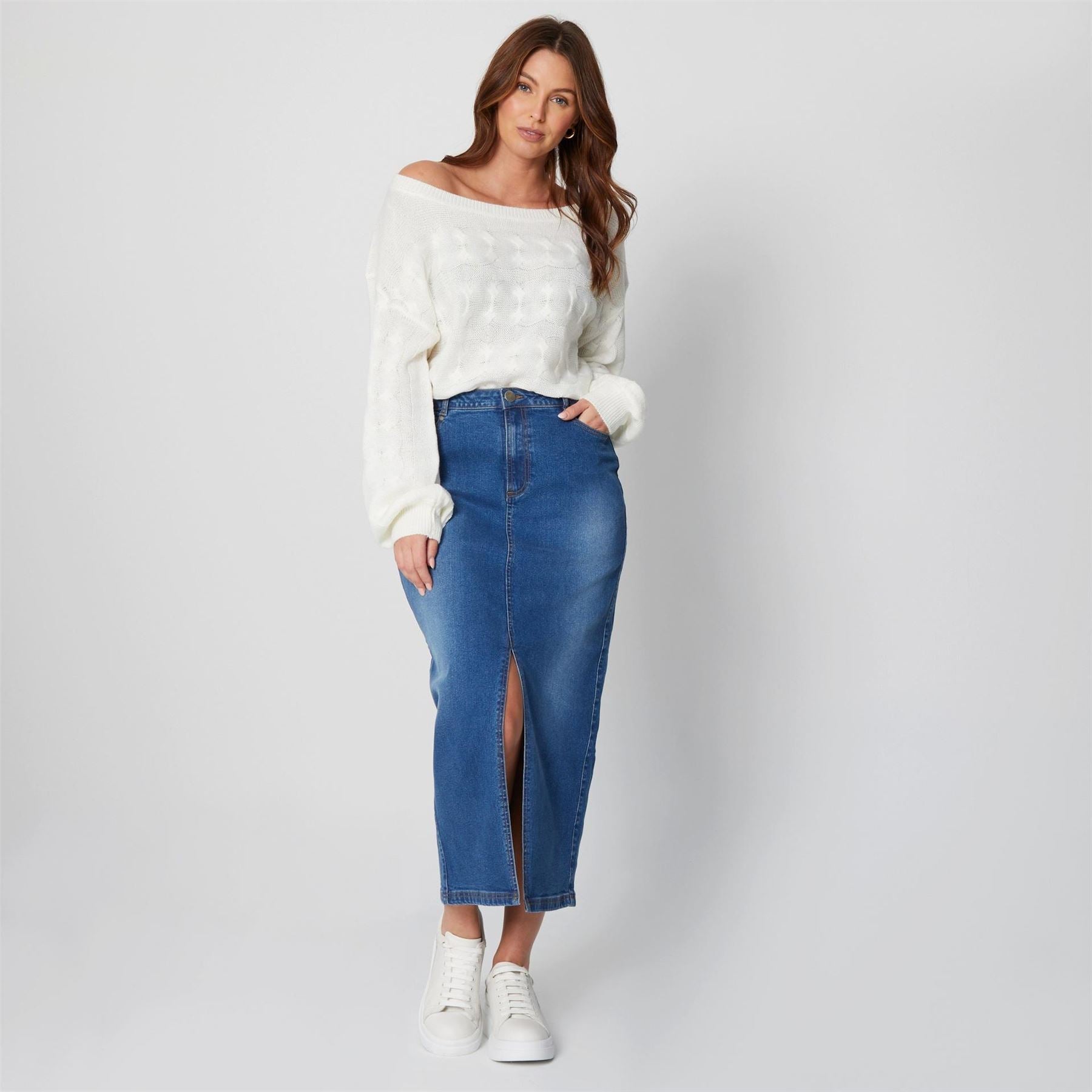 Be You Off Shoulder Relaxed Fit Sweater