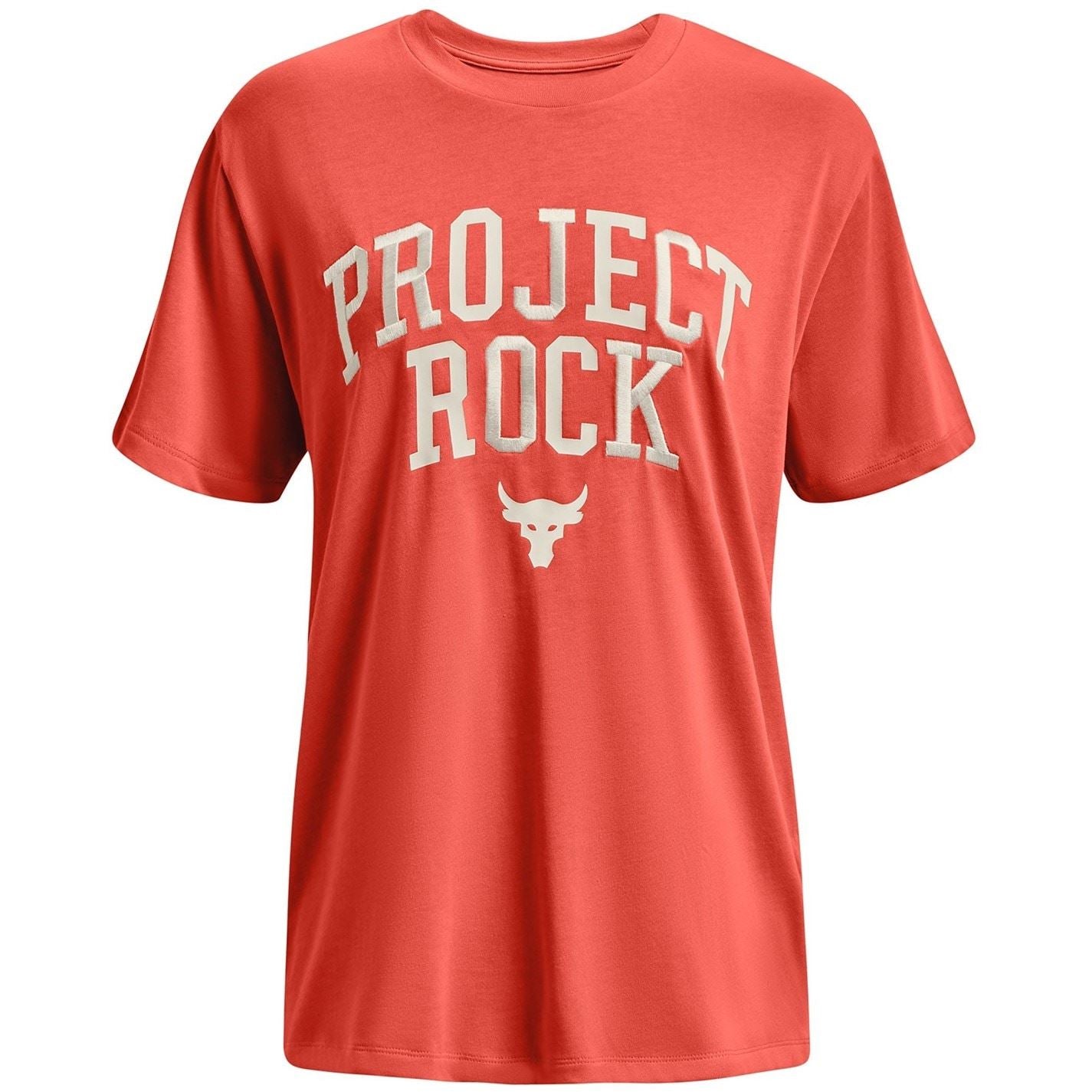 Under Armour Womens Project Rock Heavyweight Campus T-Shirt